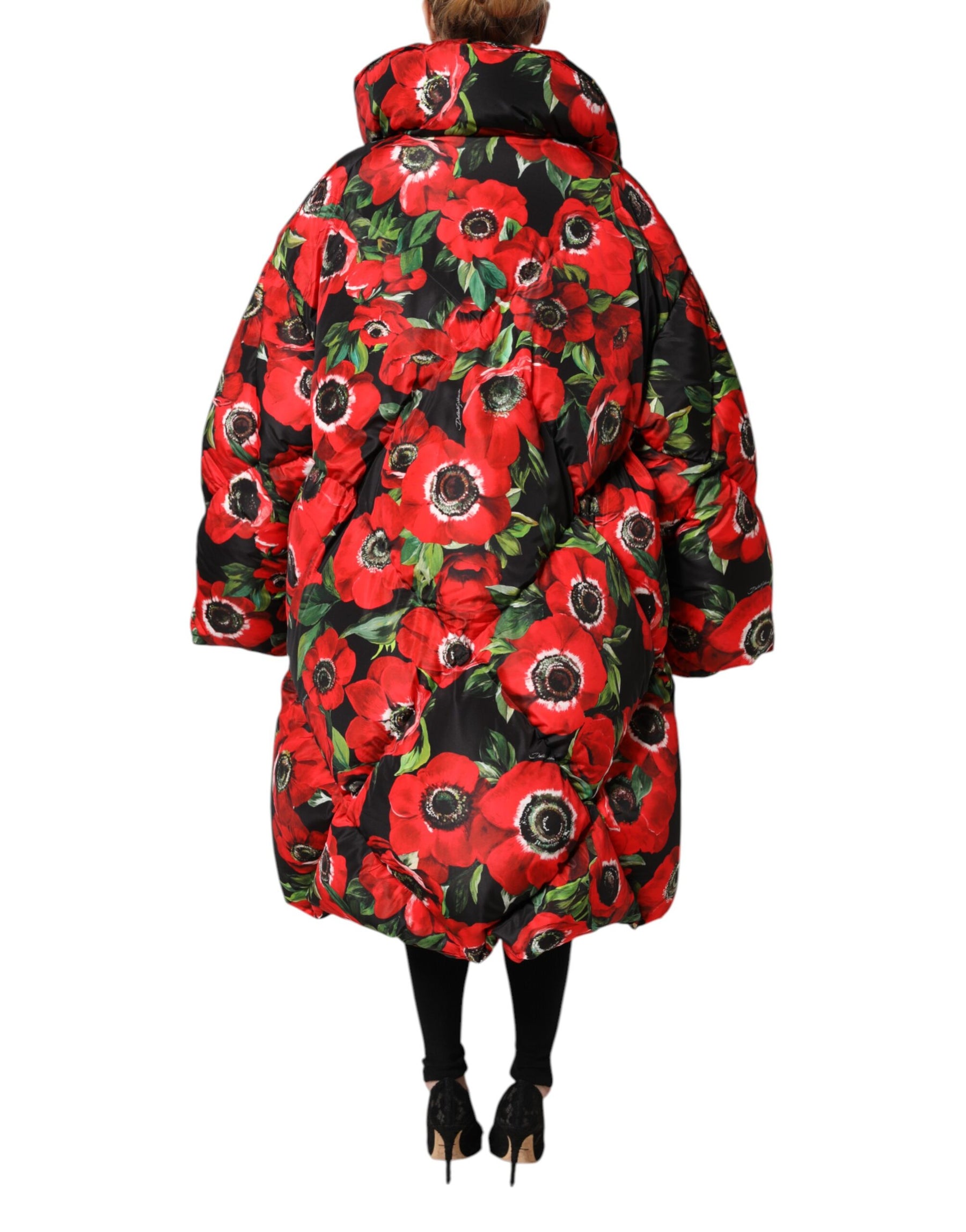 Dolce & Gabbana Multicolor Floral Full Zip Padded Jacket | Regal Royce