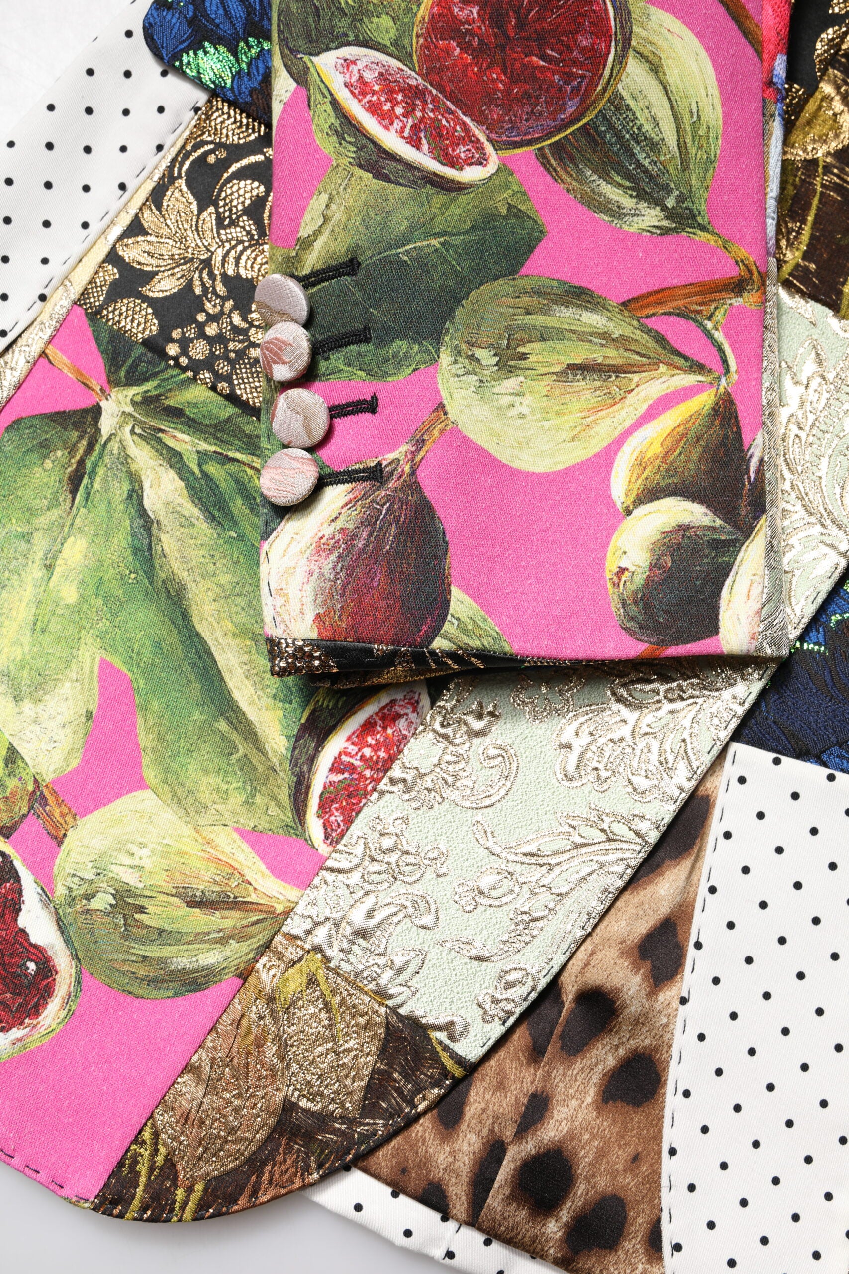 Dolce & Gabbana Multicolor Floral Patchwork Jacquard Jacket | Regal Royce