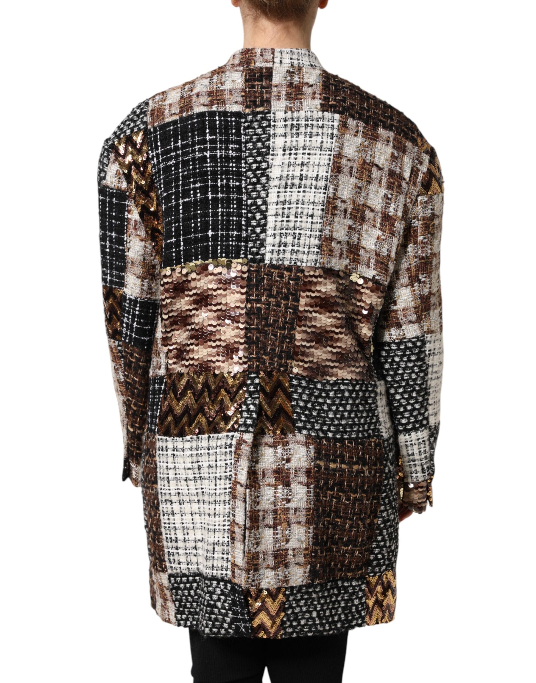 Dolce & Gabbana Multicolor Patchwork Button Down Jacket | Regal Royce