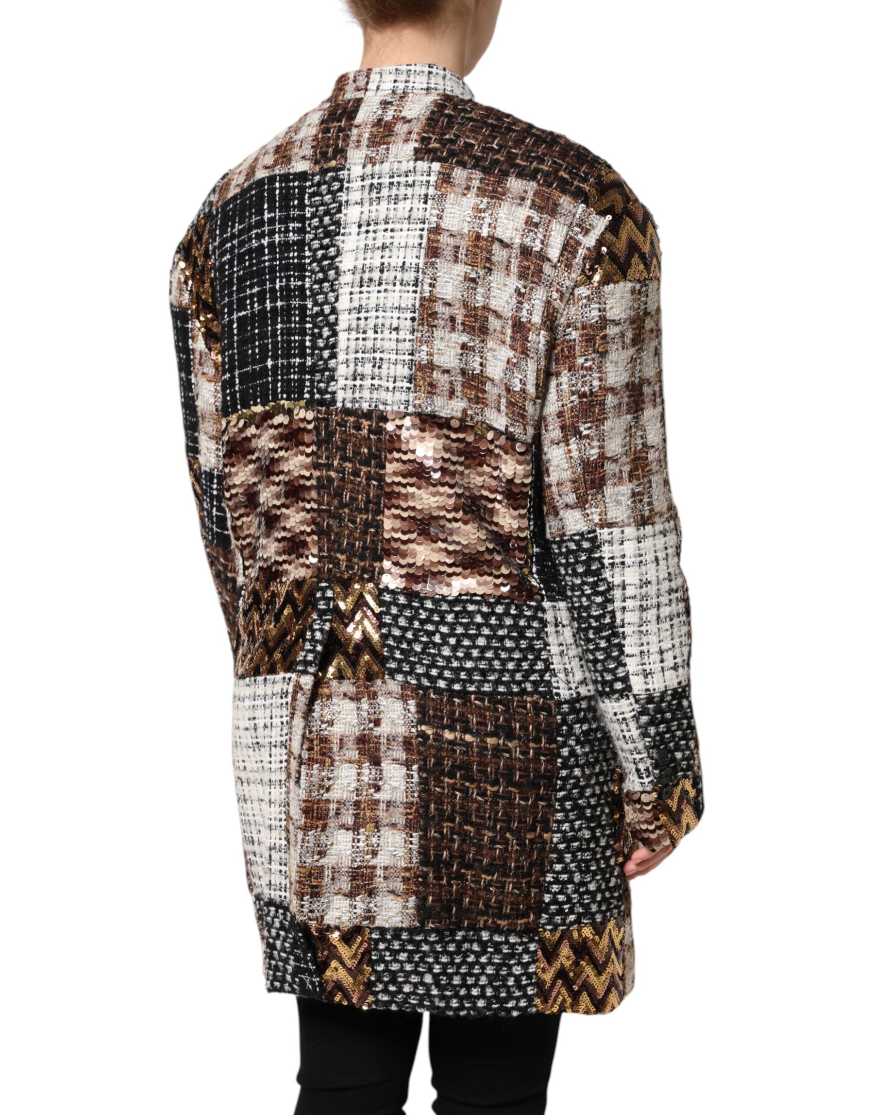 Dolce & Gabbana Multicolor Patchwork Button Down Jacket | Regal Royce