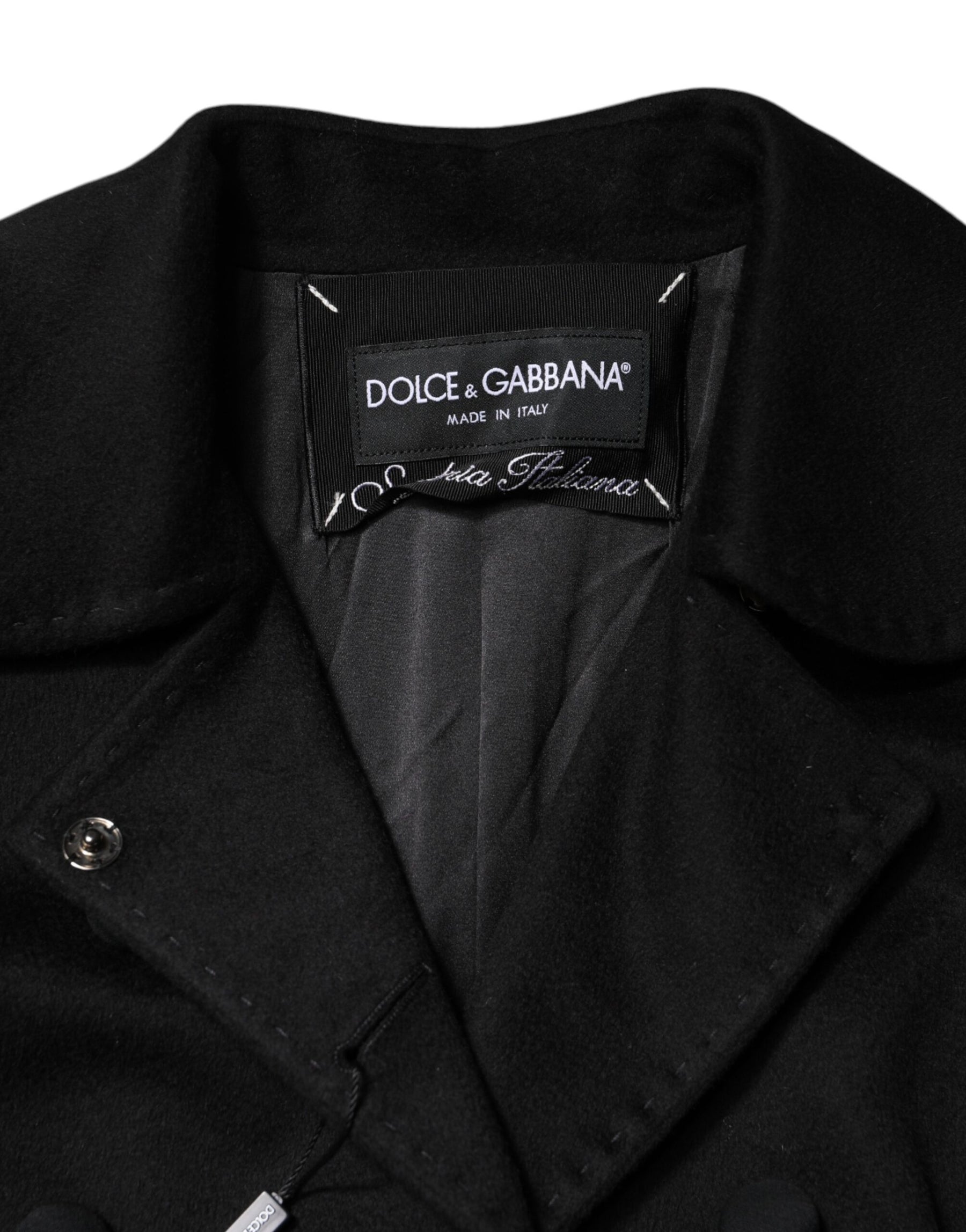 Dolce & Gabbana Black Wool Sartoria Italiano Blazer Jacket | Regal Royce