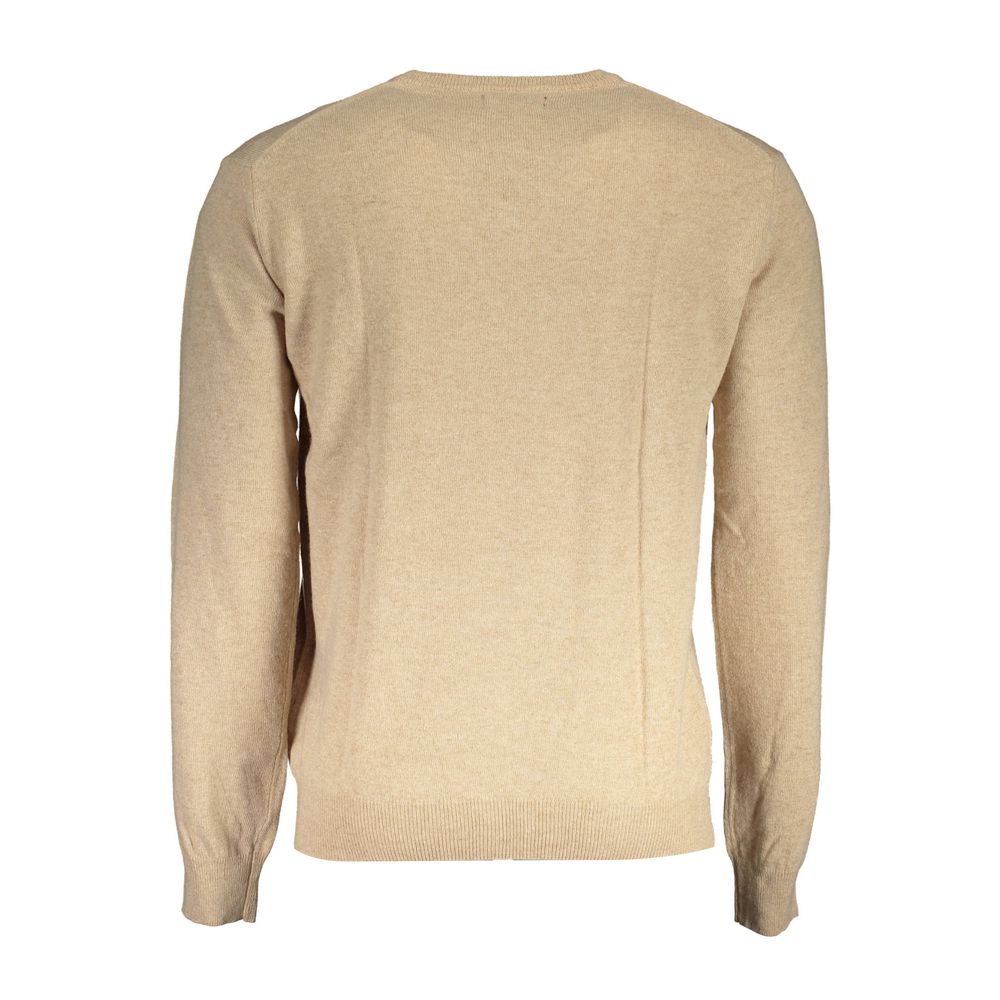 La Martina Beige Lyocell Men's Sweater | Regal Royce