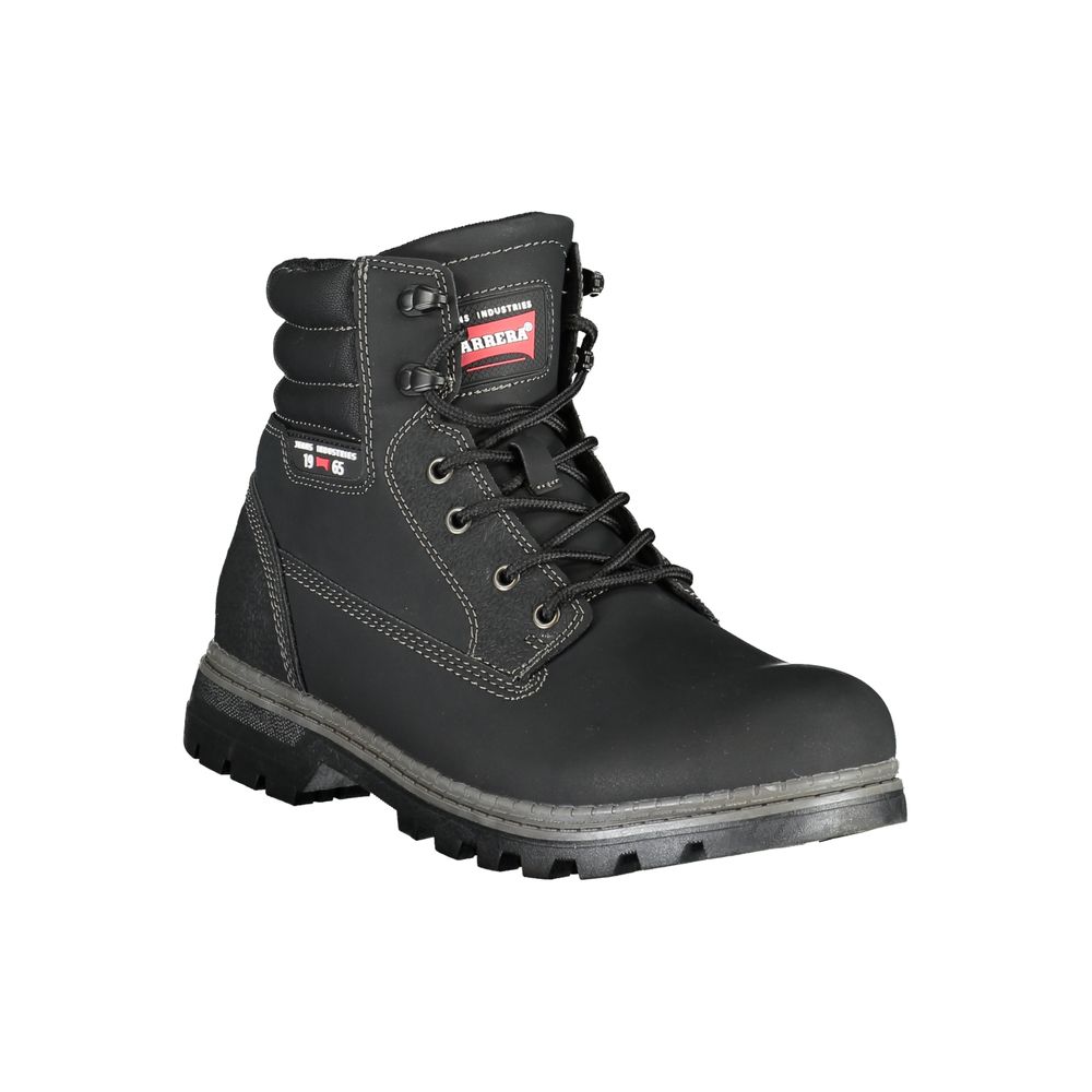 Carrera Black Polyester Men Boot | Regal Royce