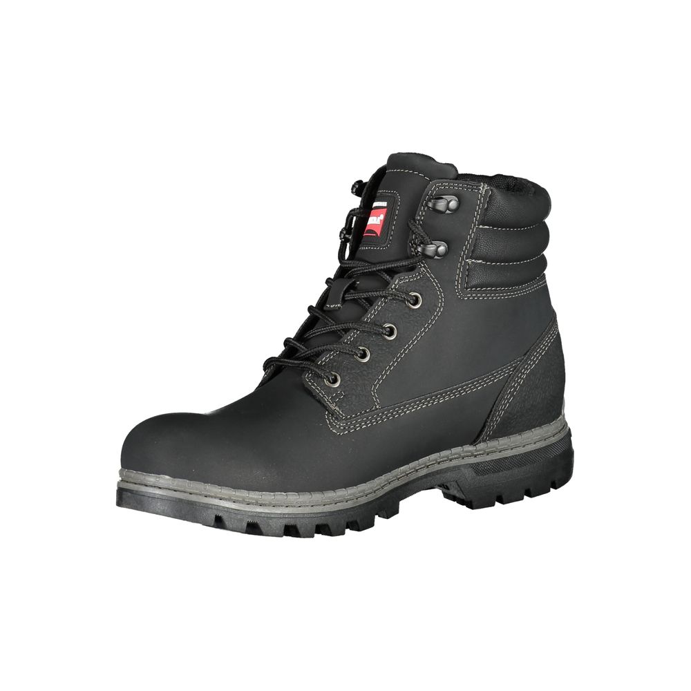Carrera Black Polyester Men Boot | Regal Royce