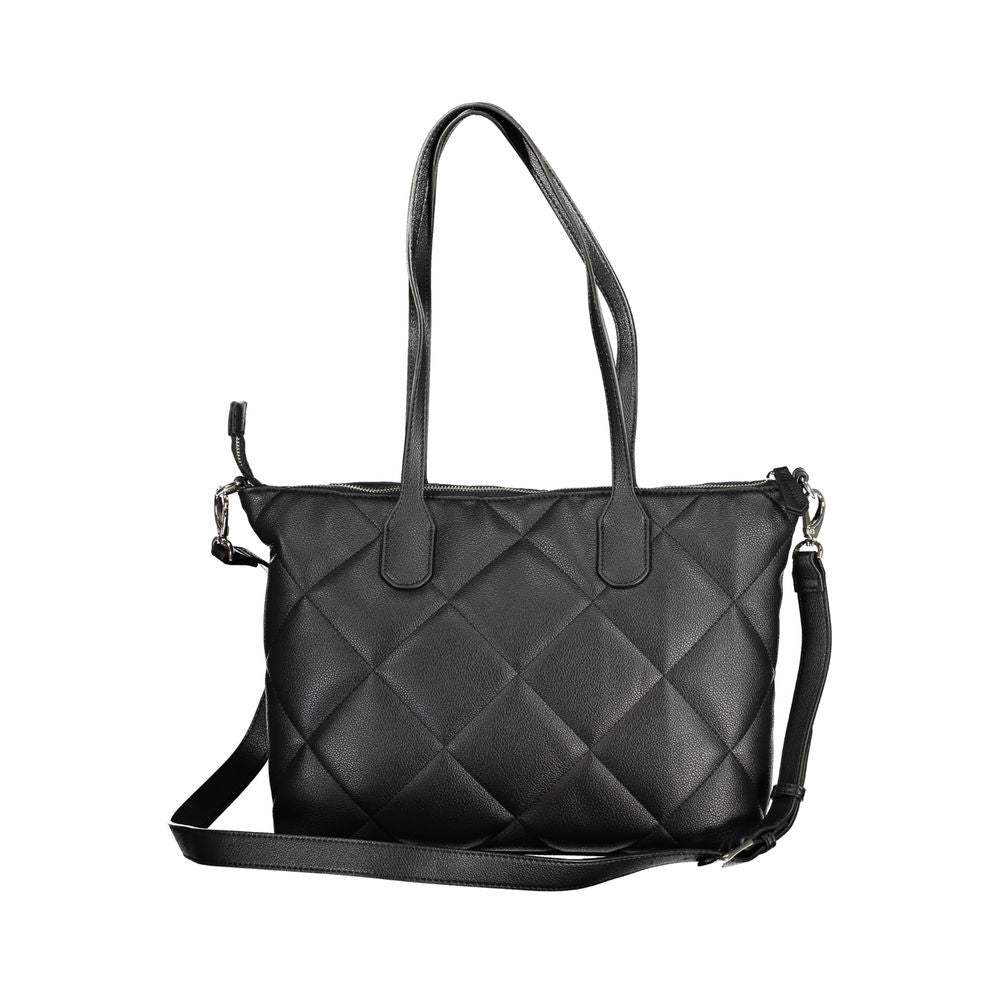 Mario Valentino Nero Polyurethane Women Handbag | Regal Royce