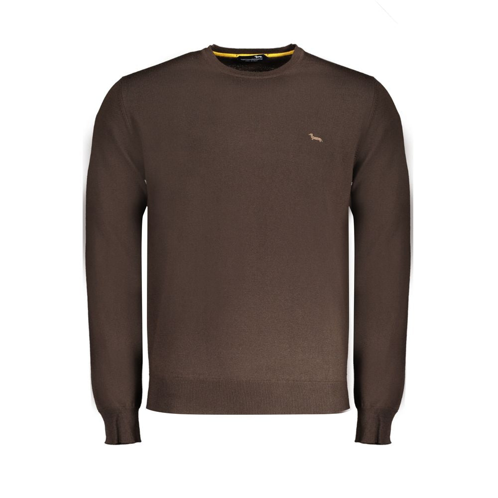 Harmont & Blaine Marrone Wool Men Sweater | Regal Royce