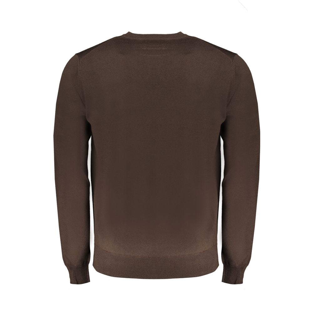 Harmont & Blaine Marrone Wool Men Sweater | Regal Royce