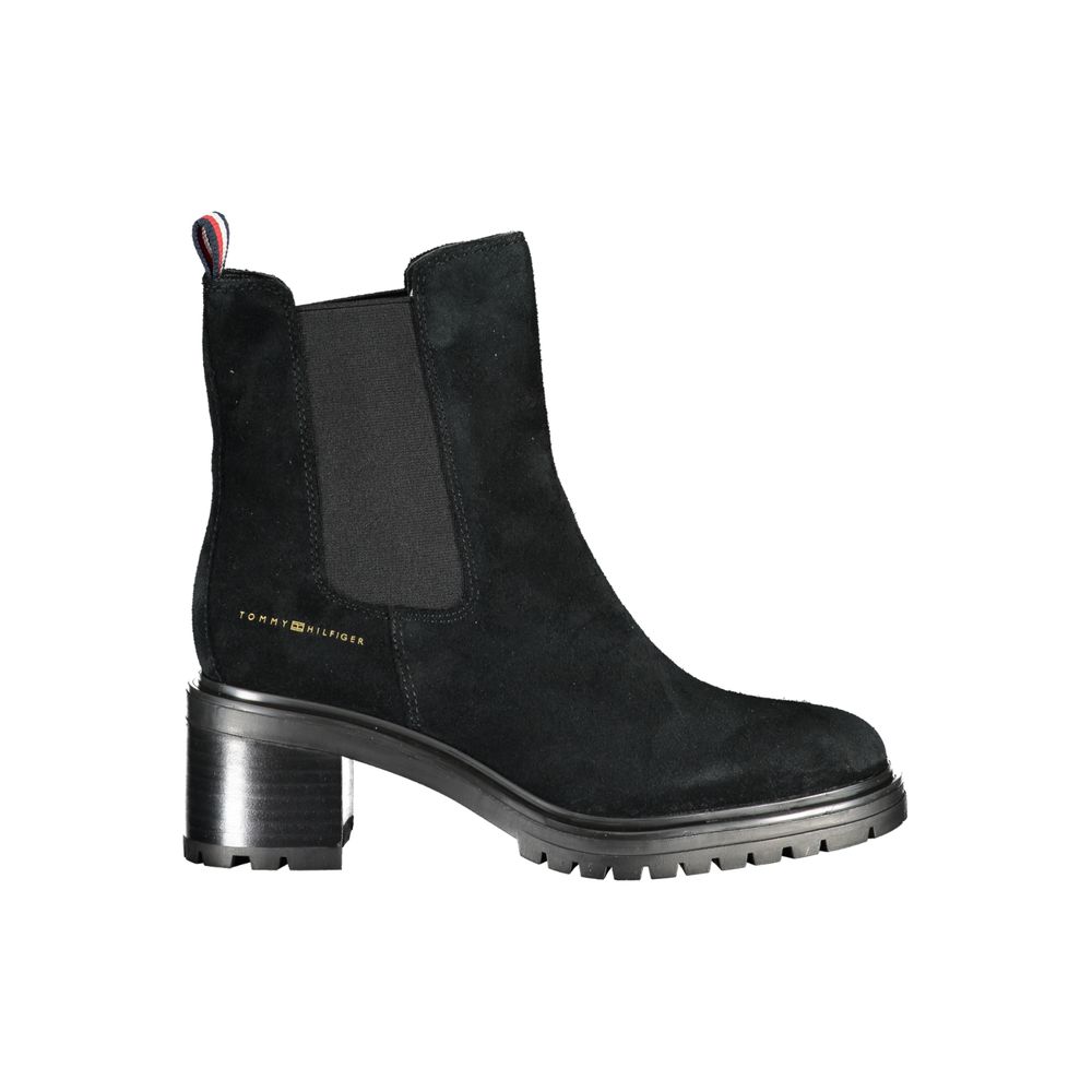 Tommy Hilfiger Black Leather Women Boot | Regal Royce