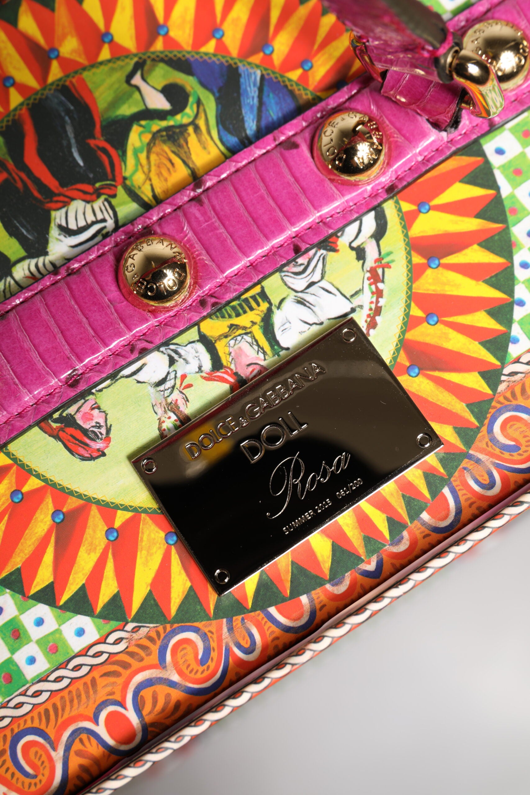 Dolce & Gabbana Pink Dress Ceramic Porcelain Fashion Leather Sicily Dolls | Regal Royce