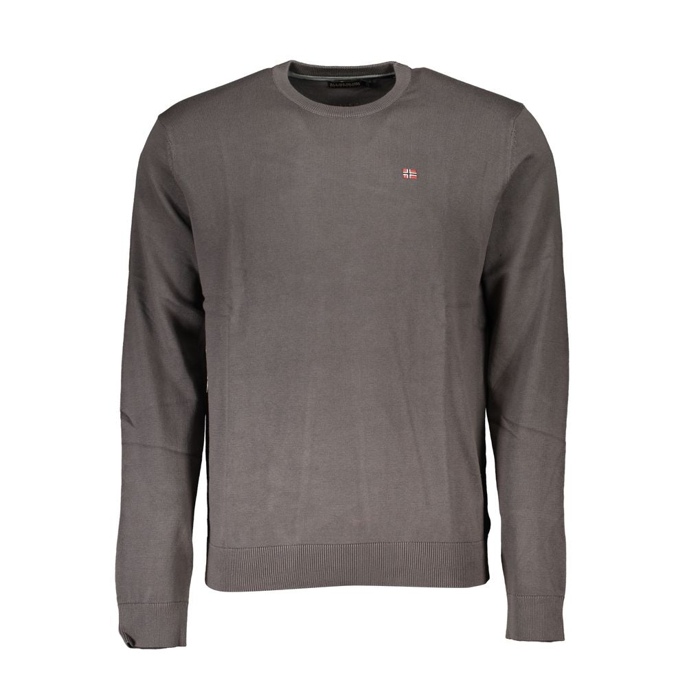 Napapijri Grigio Cotton Men Sweater | Regal Royce