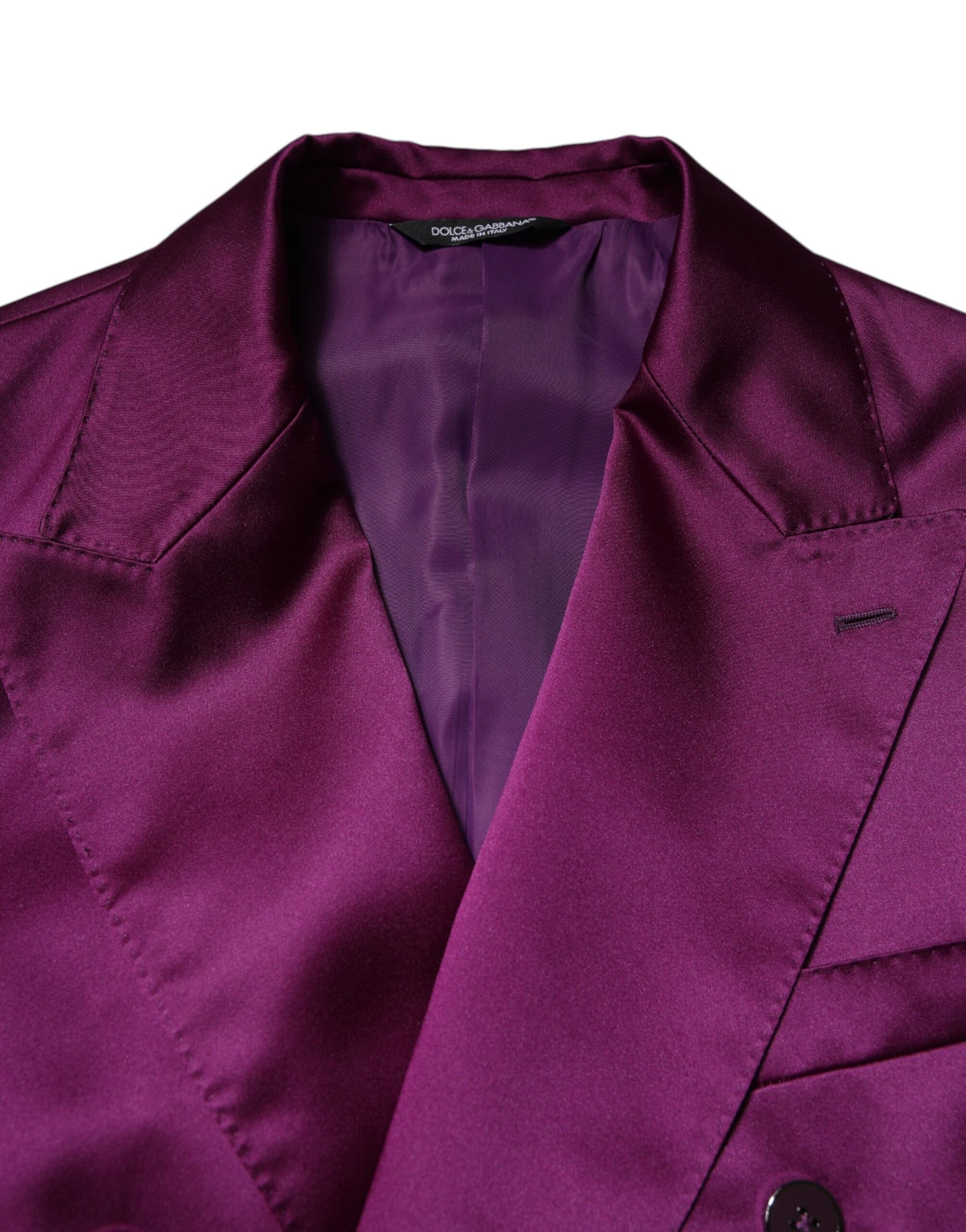 Dolce & Gabbana Purple Double Breasted Men Suit Coat Blazer | Regal Royce