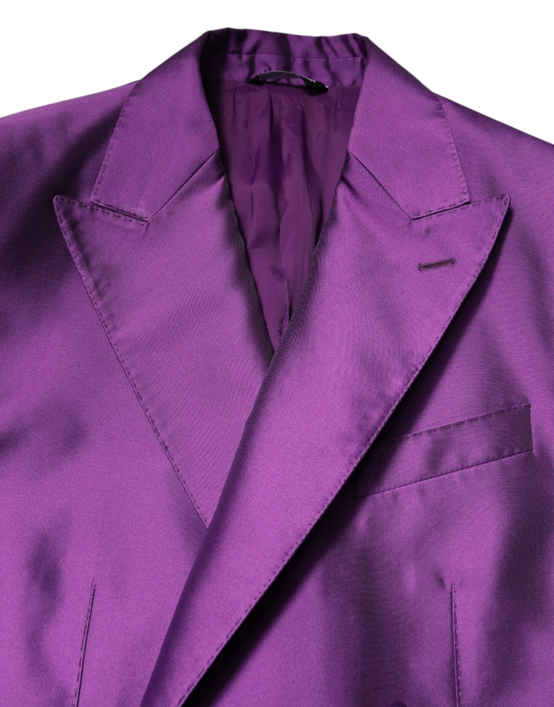 Dolce & Gabbana Purple Double Breasted Men Suit Coat Blazer | Regal Royce