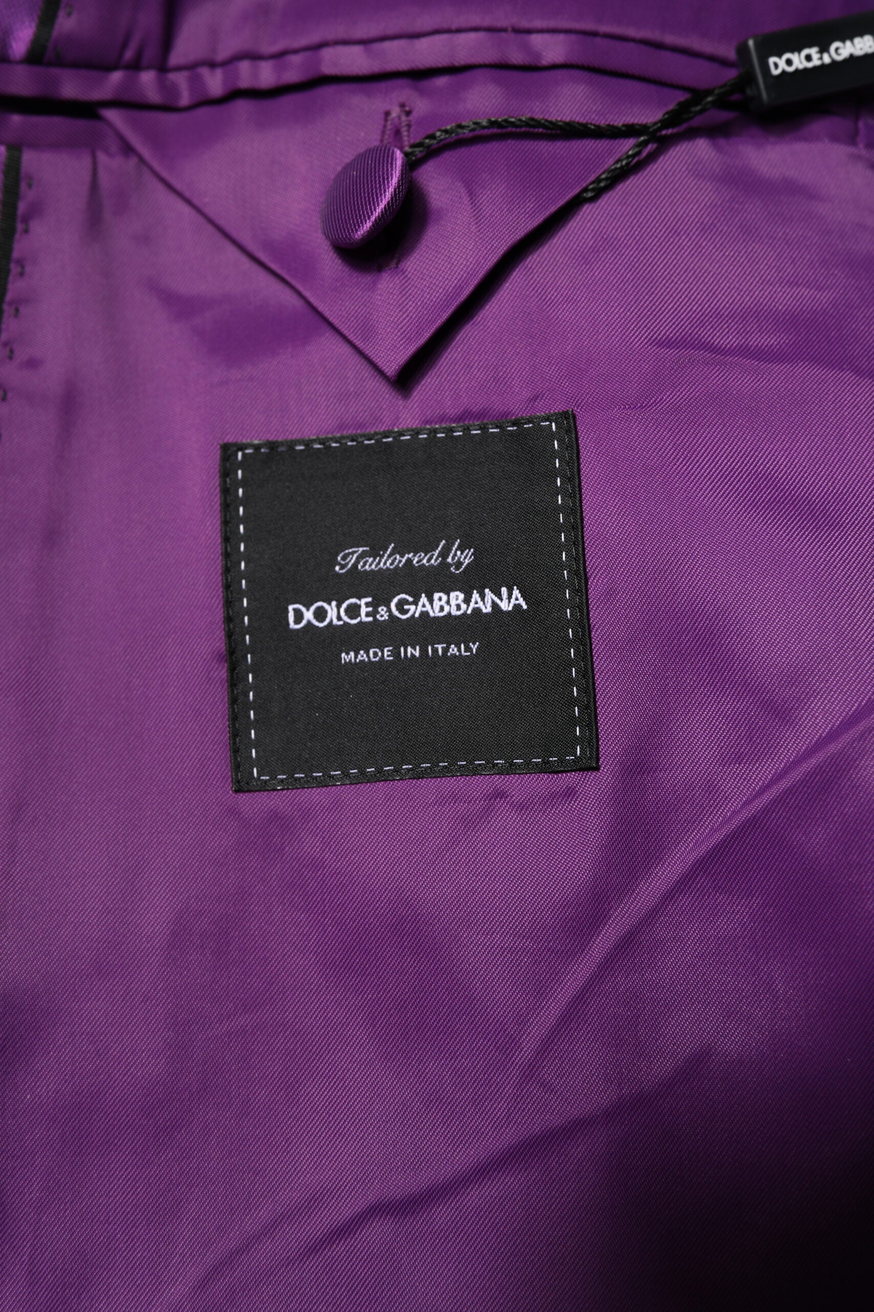 Dolce & Gabbana Purple Double Breasted Men Suit Coat Blazer | Regal Royce
