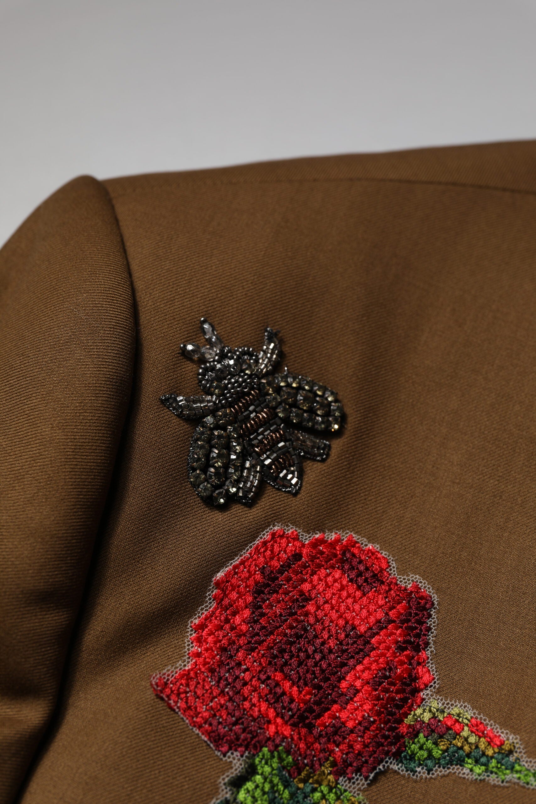 Dolce & Gabbana Brown MARTINI Single Breasted Coat Blazer | Regal Royce