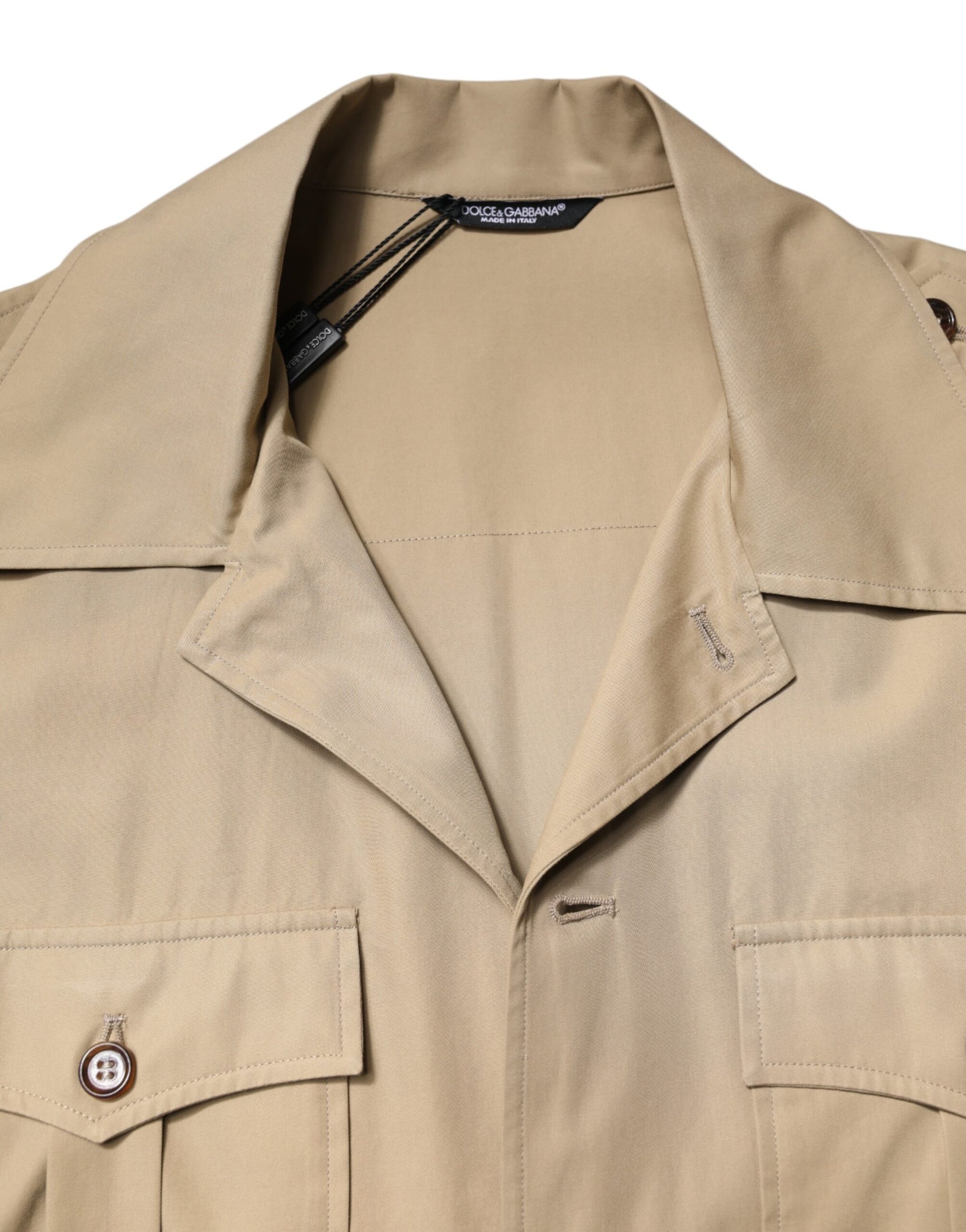 Dolce & Gabbana Brown Graphic Print Short Sleeves Shirt | Regal Royce