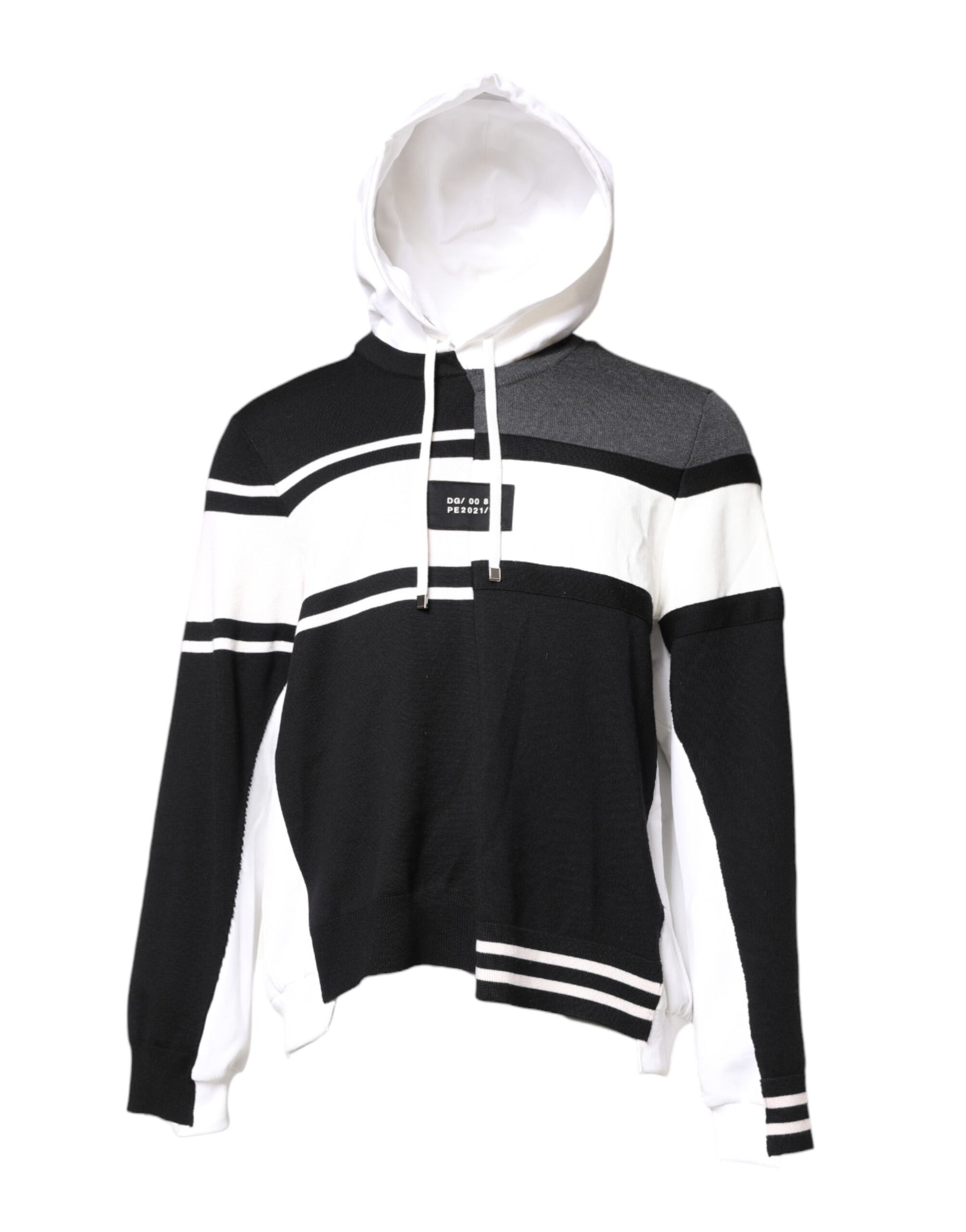 Dolce & Gabbana Multicolor Logo Pullover Hooded Sweater | Regal Royce