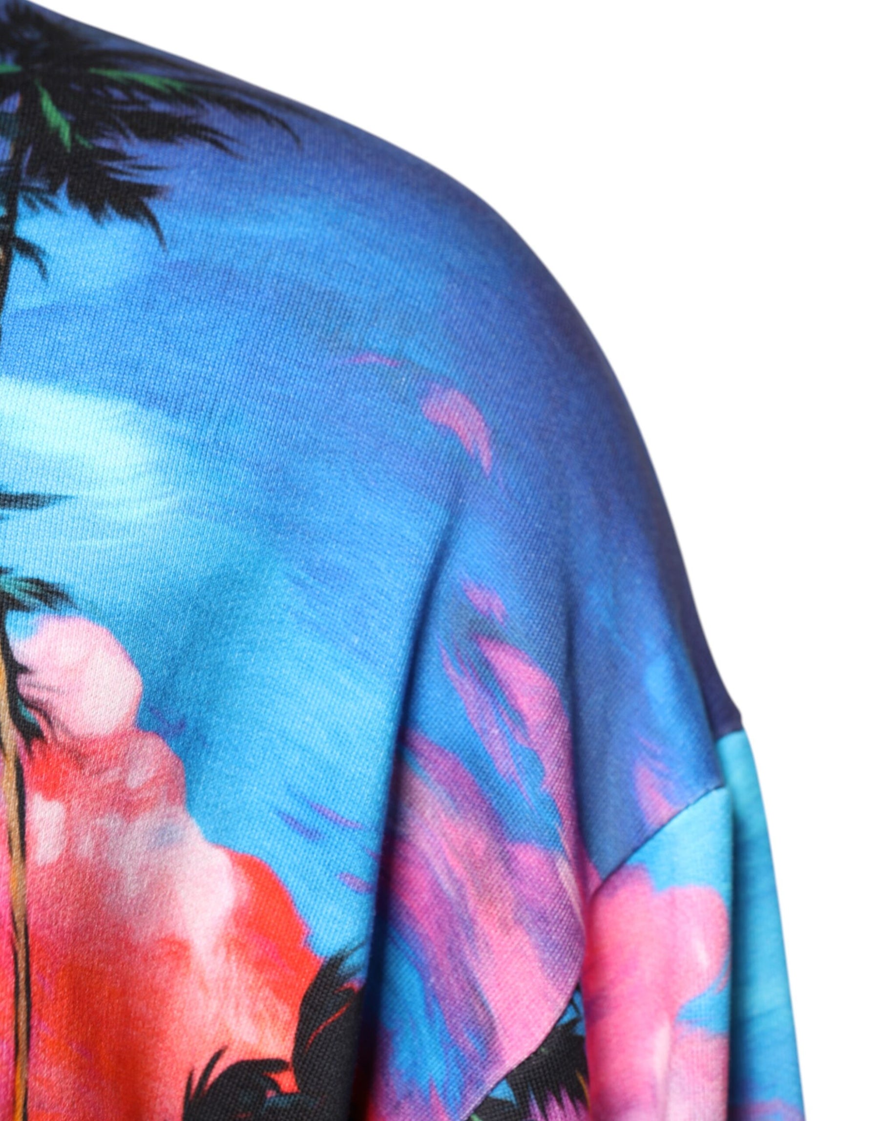 Dolce & Gabbana Multicolor Print Hooded Sweatshirt Sweater | Regal Royce