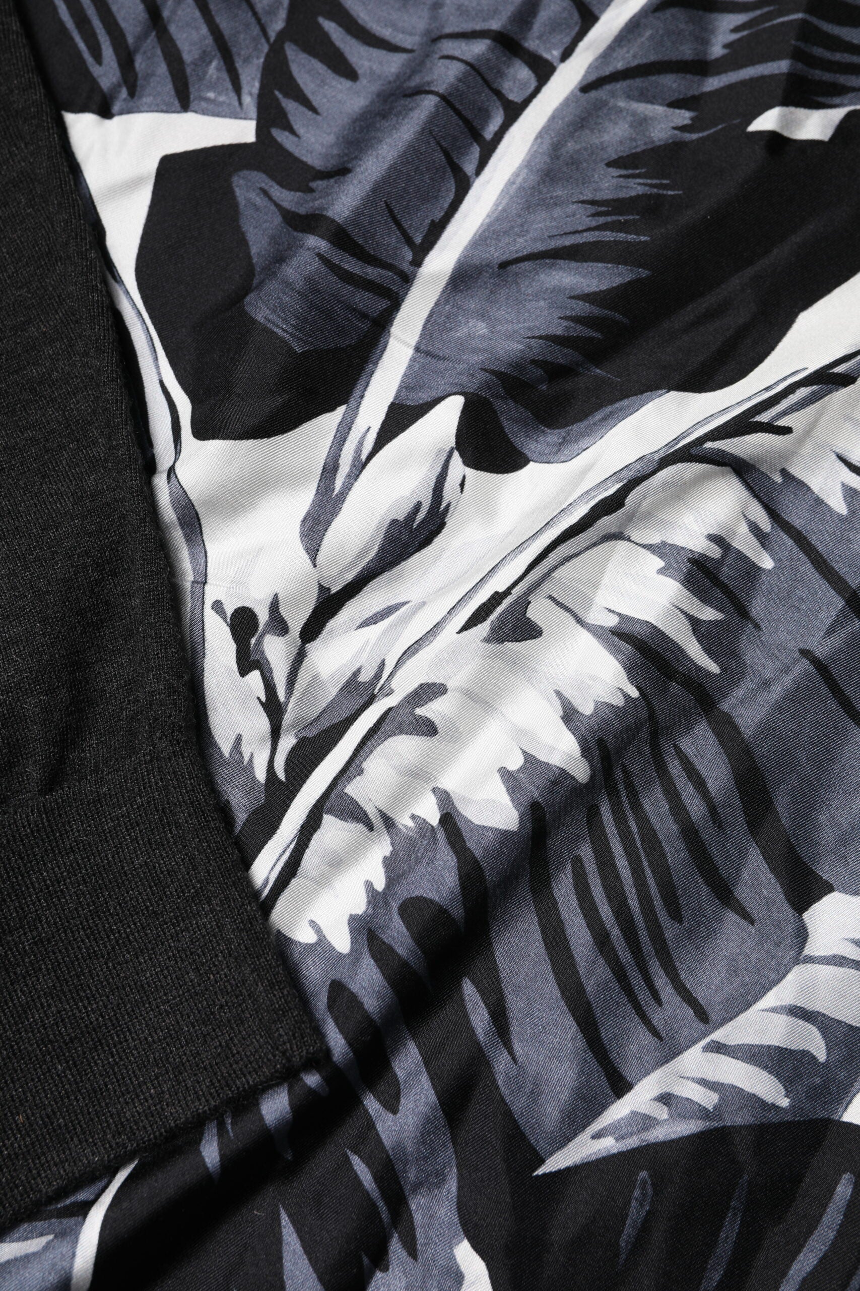 Dolce & Gabbana Black Printed Knitted Men Pullover Sweater | Regal Royce