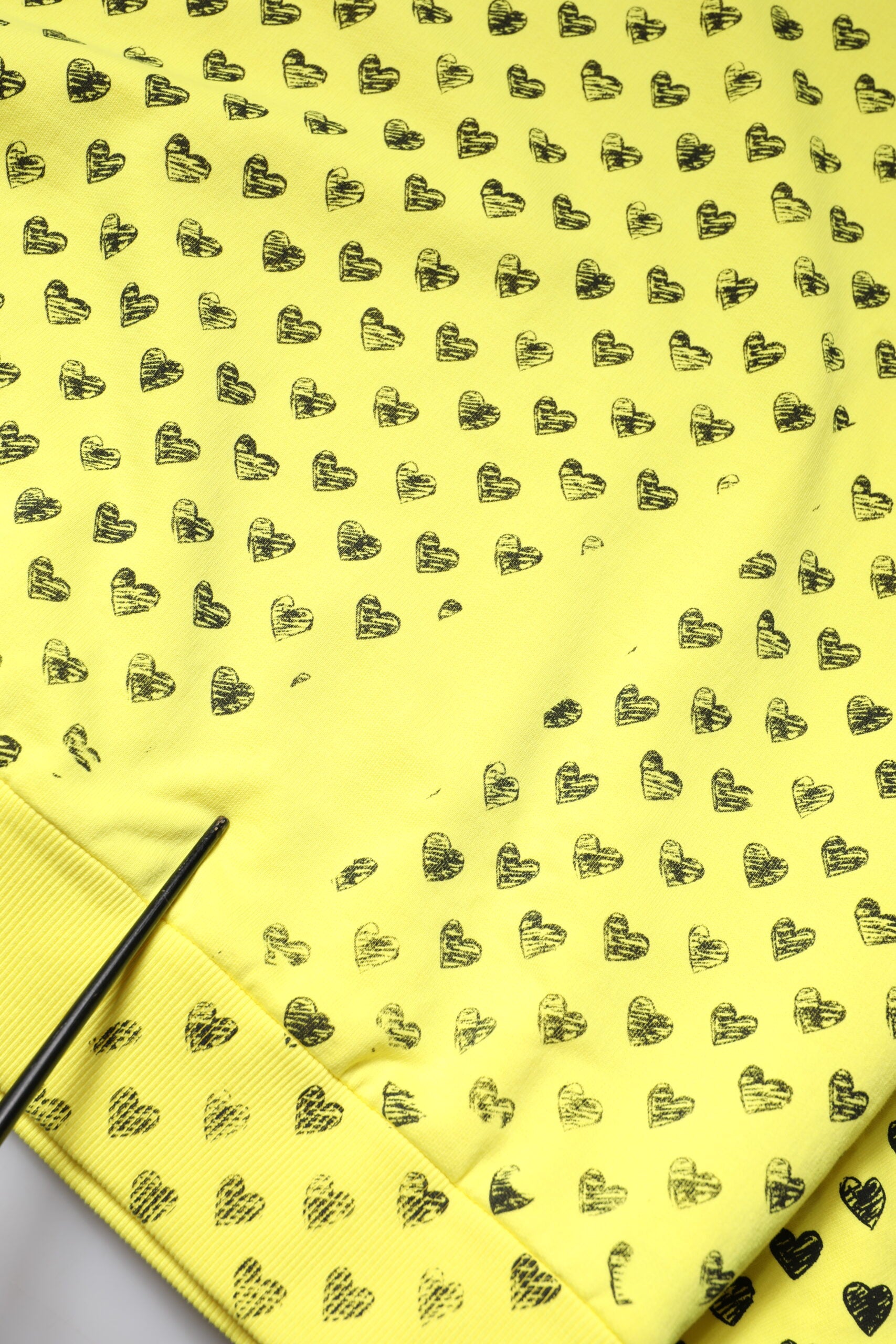 Dolce & Gabbana Yellow Heart Crew Neck Men Pullover Sweater | Regal Royce