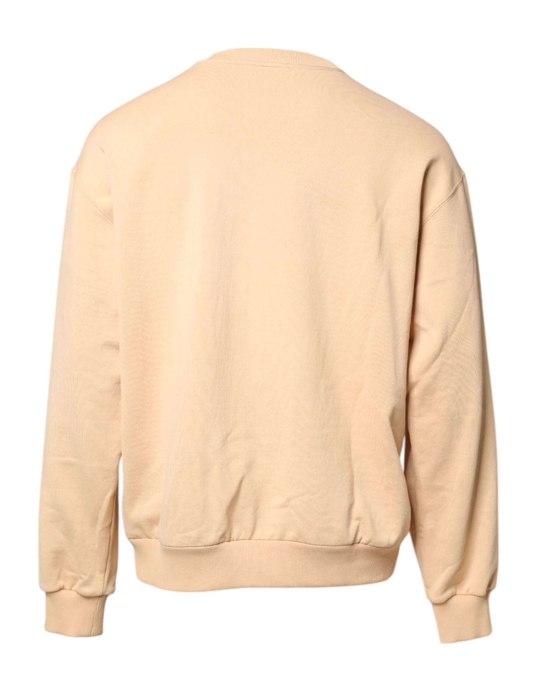 Dolce & Gabbana Beige Cherry Print Crew Neck Pullover Sweater | Regal Royce