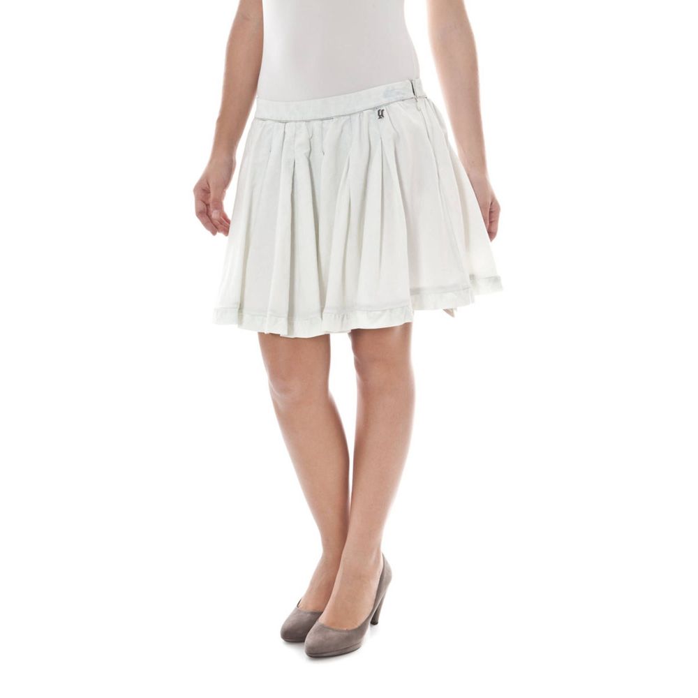 John Galliano White Cotton Women Skirt | Regal Royce