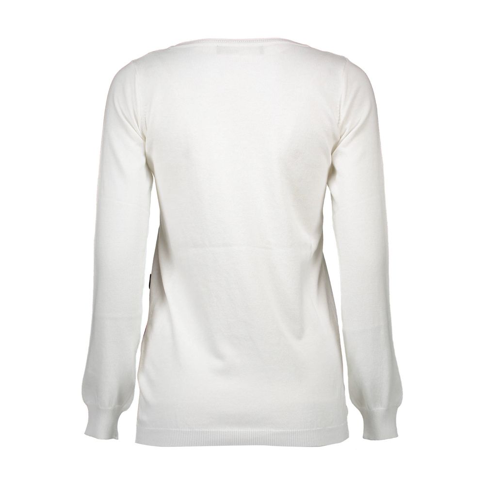 Love Moschino White Other Fibres Women Sweater | Regal Royce