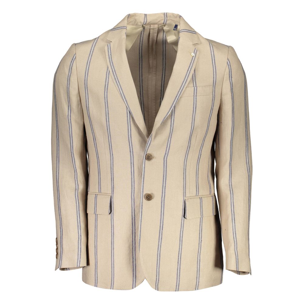 Gant Beige Linen Men's Jacket | Regal Royce