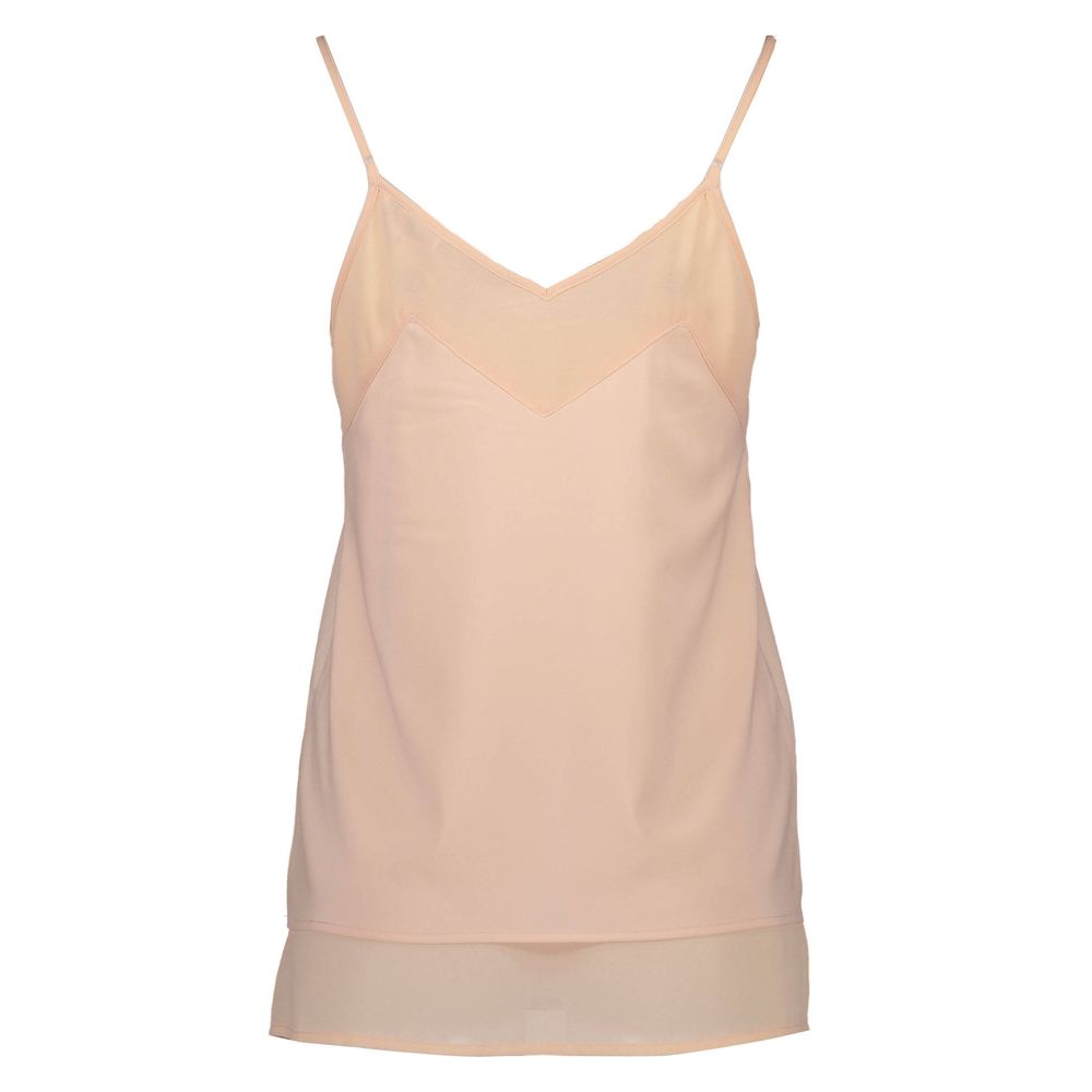 Silvian Heach Rosa Polyester Women T-Shirt | Regal Royce