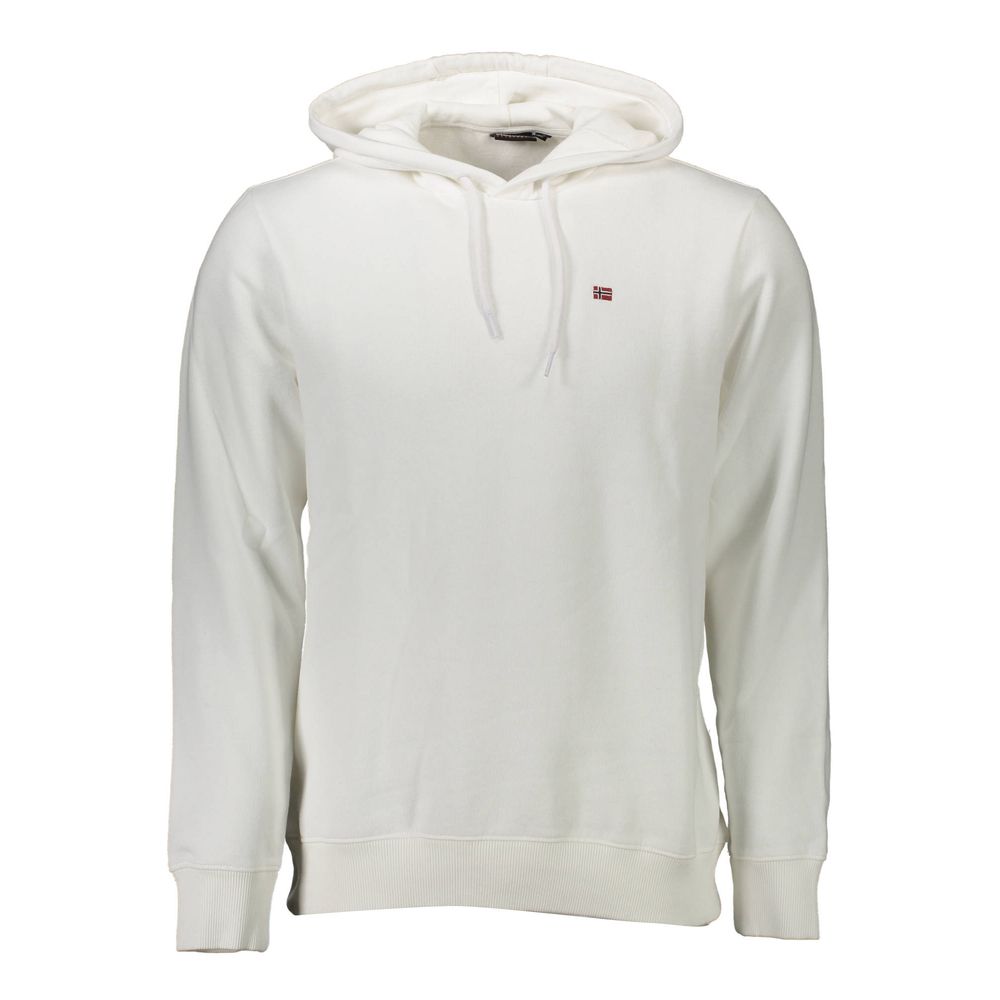 Napapijri White Cotton Men's Sweatshirt | Regal Royce