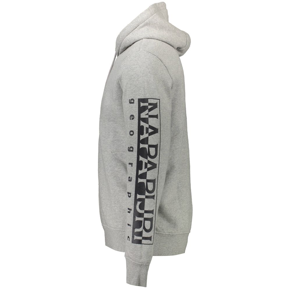 Napapijri Gray Cotton Sweatshirt
