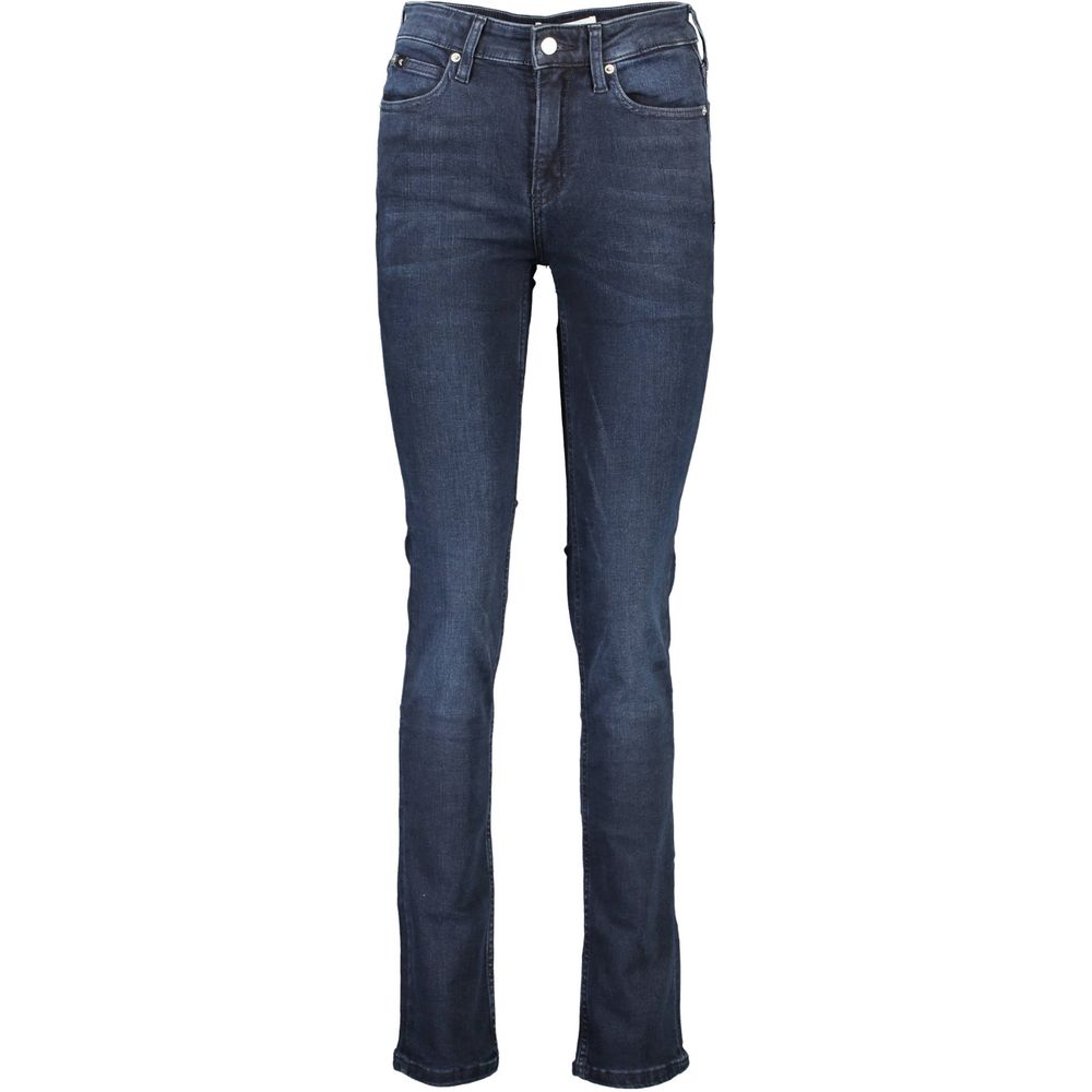 Calvin Klein Blu Cotton Women Jeans | Regal Royce