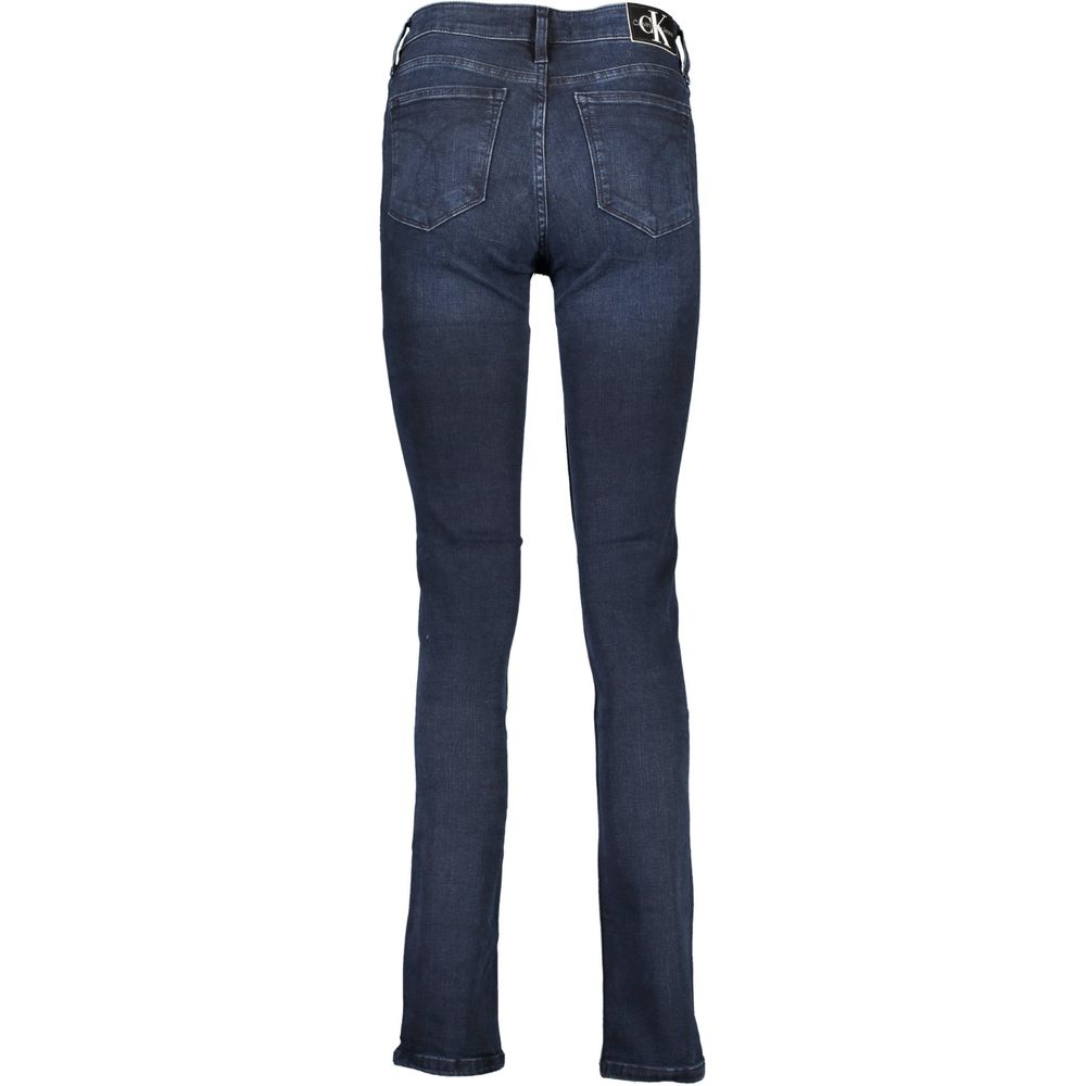 Calvin Klein Blu Cotton Women Jeans | Regal Royce
