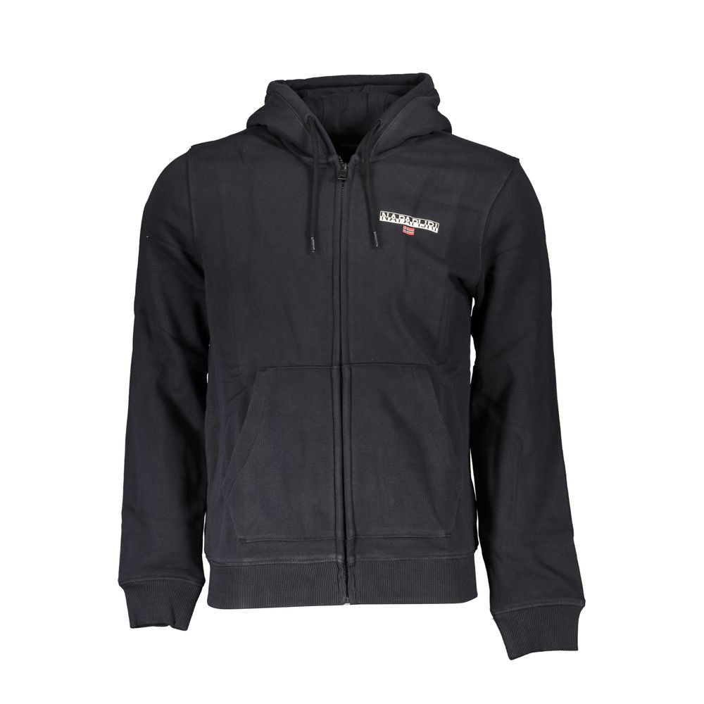 Napapijri Black Cotton Men's Hoodie | Regal Royce