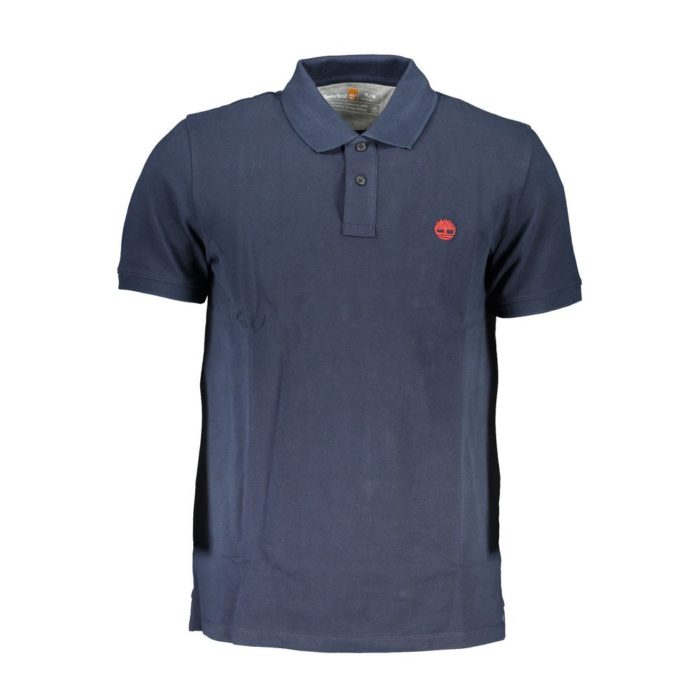 Timberland Blue Organic Cotton Men Polo Shirt | Regal Royce