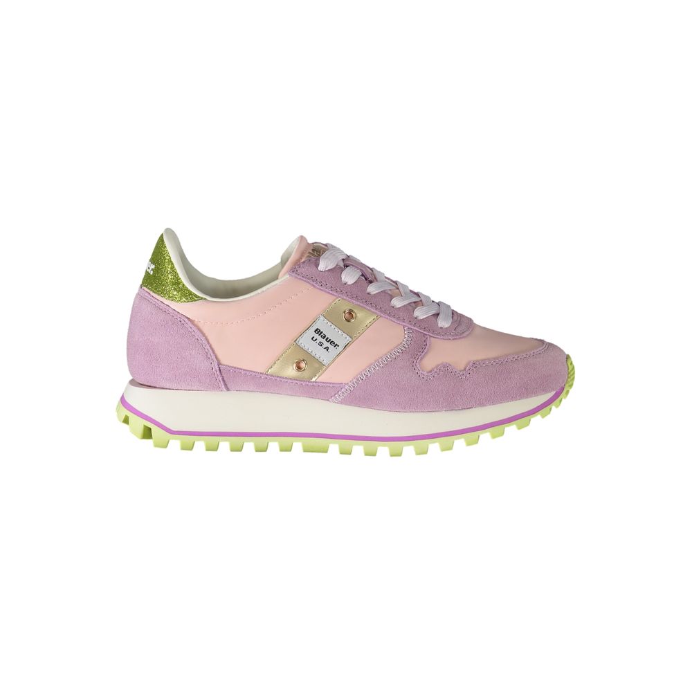 Blauer Rosa Poliuretano Donna Sneaker | Regal Royce
