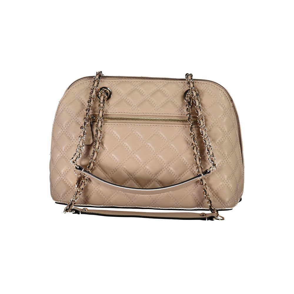 Guess Jeans Beige Polyurethane Women Handbag | Regal Royce