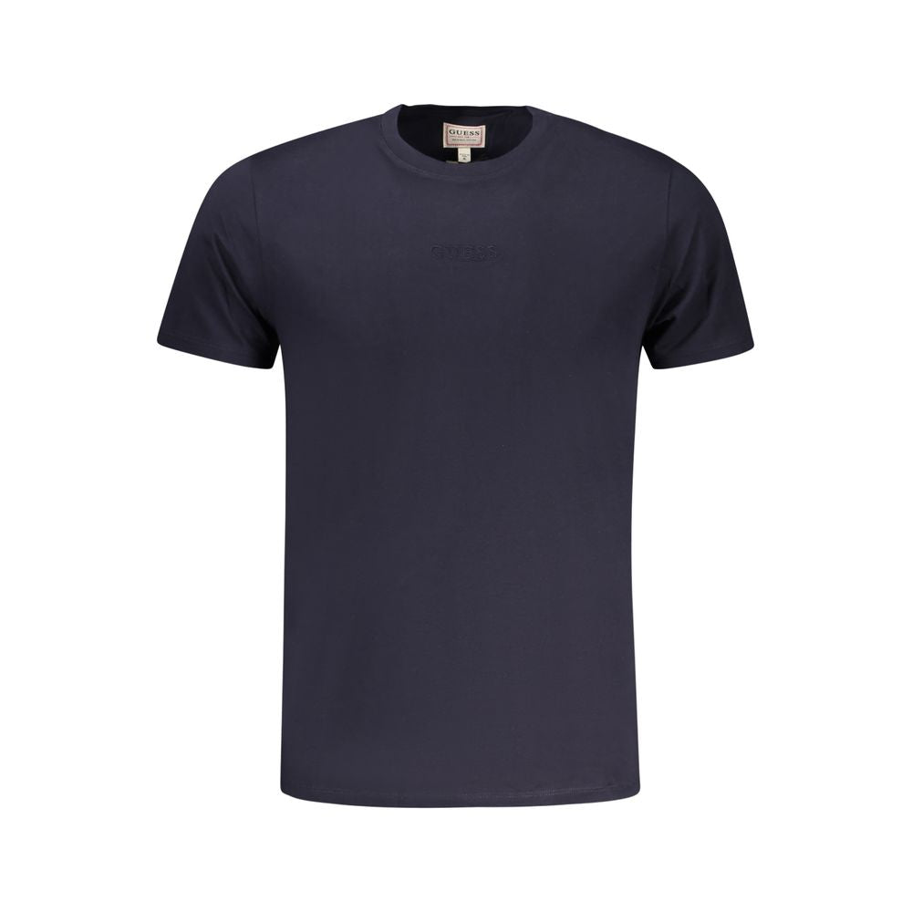 Guess Jeans Blu Cotton Men T-Shirt | Regal Royce