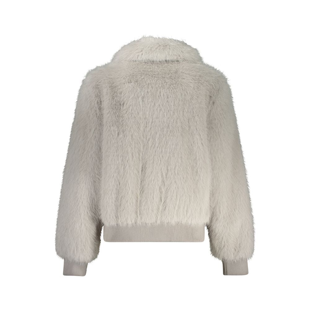 Guess Jeans Grigio Polyester Women Jacket | Regal Royce