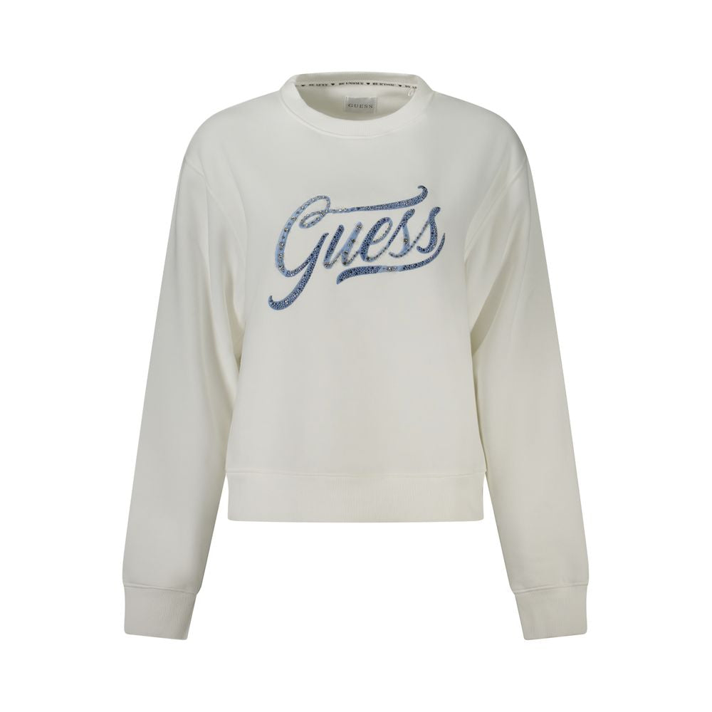 Guess Jeans White Cotton Women Sweater | Regal Royce