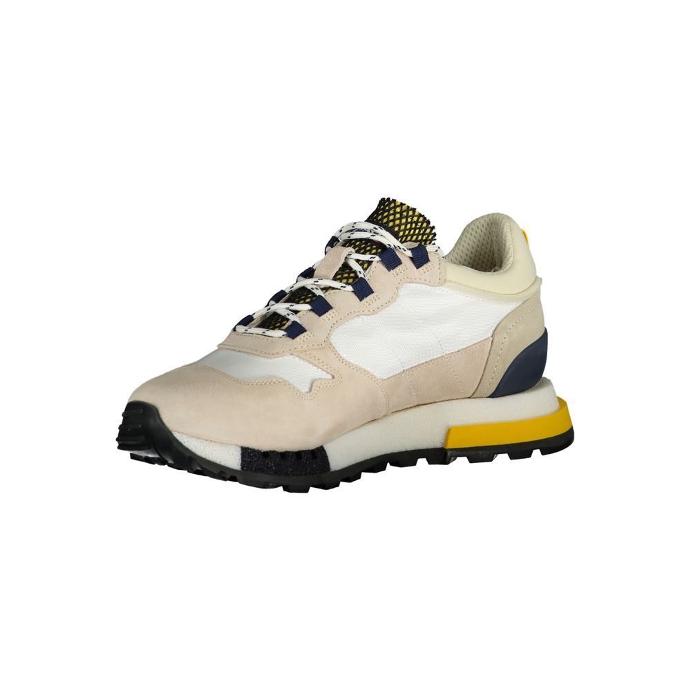 Blauer White Polyurethane Men's Sneaker | Regal Royce
