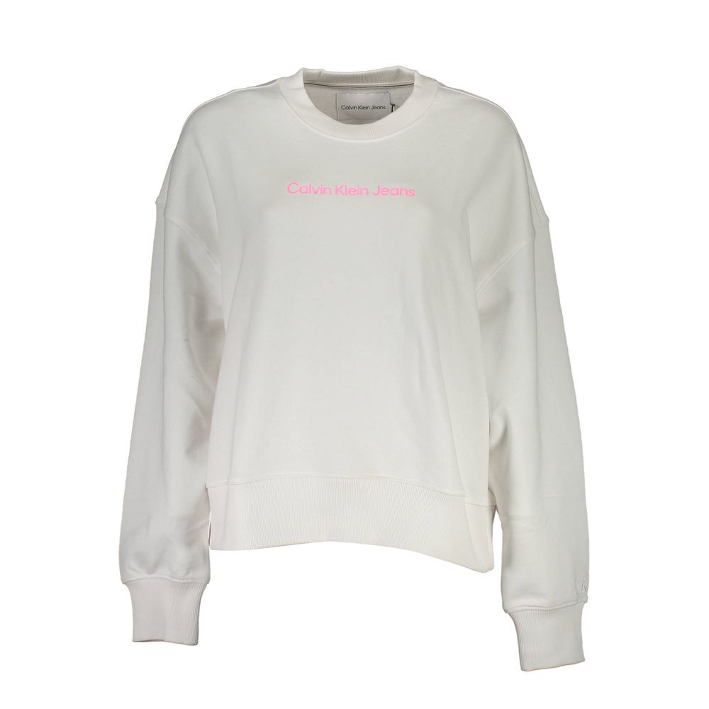 Calvin Klein Bianco Cotton Women Sweatshirt | Regal Royce
