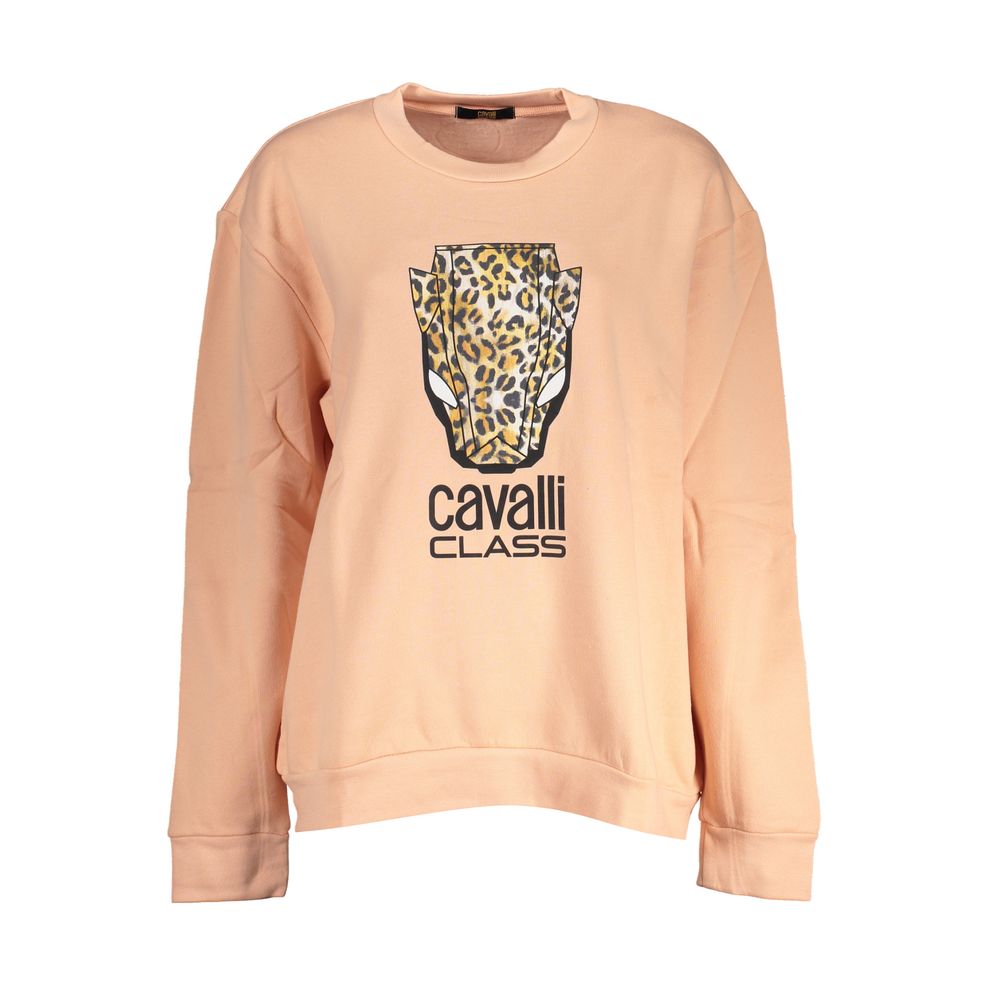 Cavalli Class Rosa Polyester Women Sweatshirt | Regal Royce