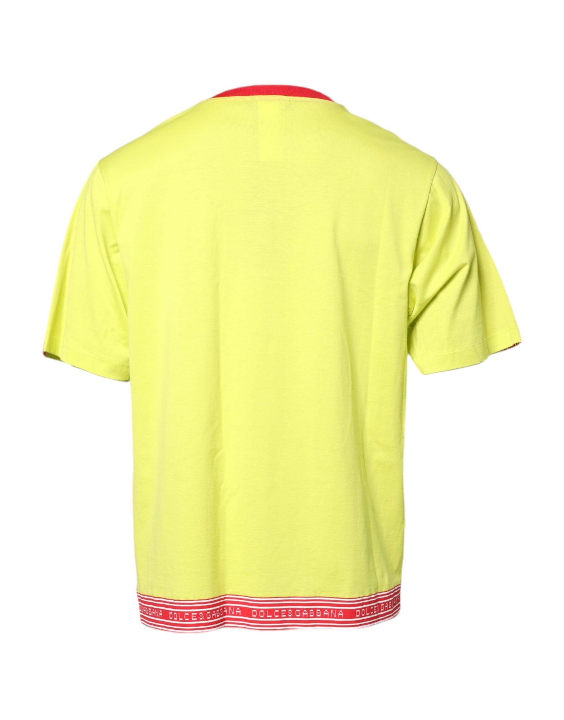 Dolce & Gabbana Green Cotton 85 Patch Crew Neck T-shirt | Regal Royce