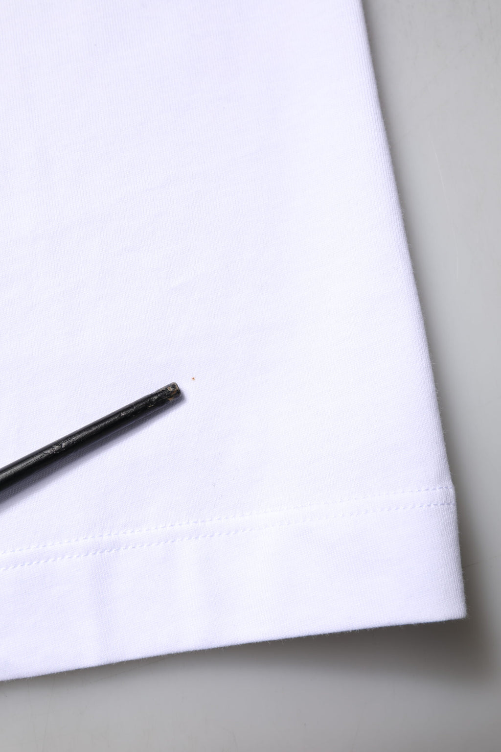 Dolce & Gabbana White Cotton DG Embroidery Crew Neck T-shirt