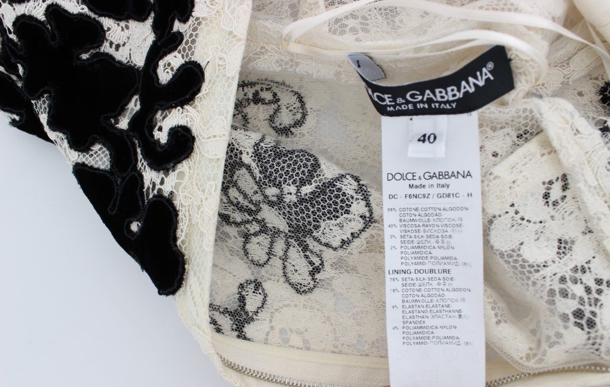 Dolce & Gabbana Floral Lace Ricamo Long Ball Maxi Dress | Regal Royce