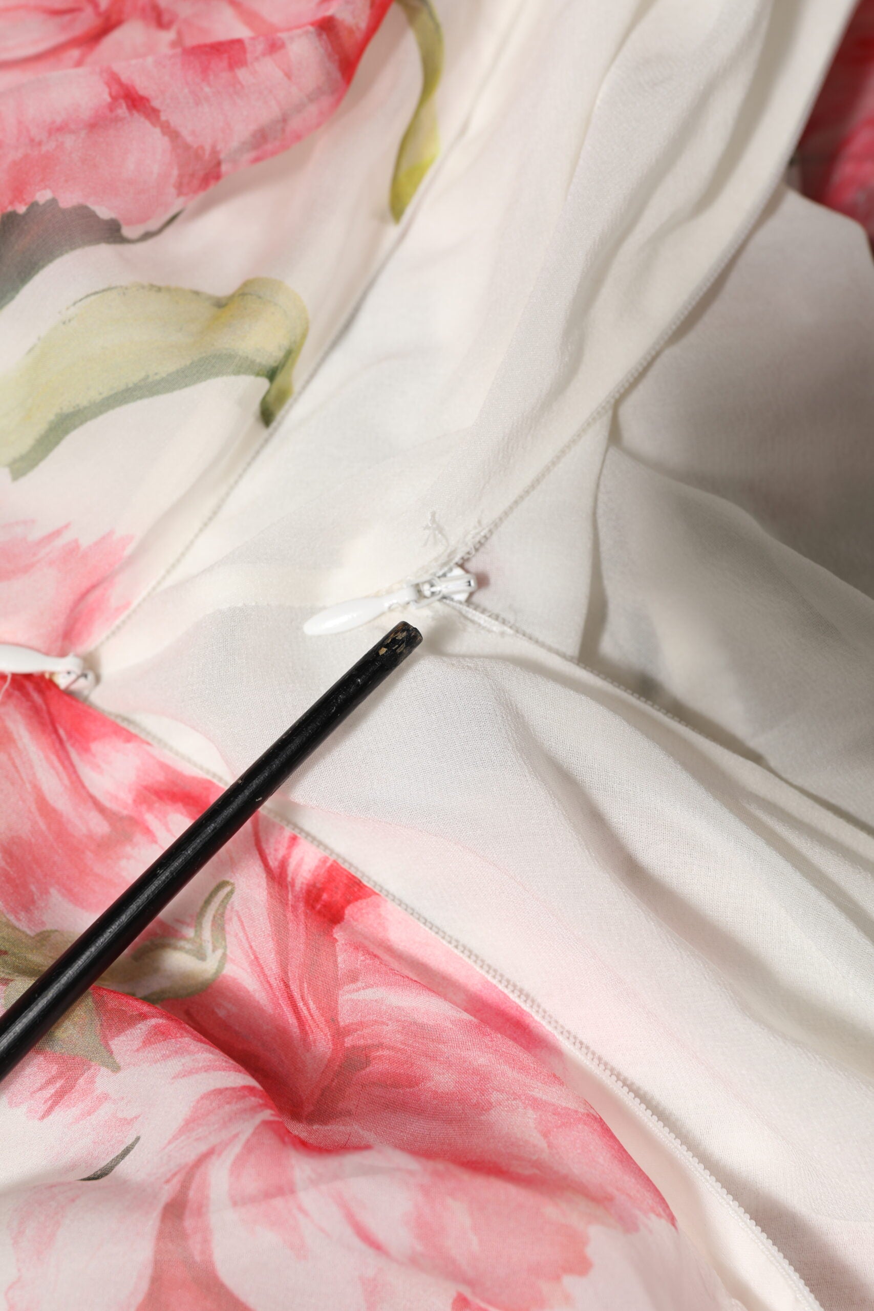 Dolce & Gabbana White Floral Silk Halter A-line Maxi Dress | Regal Royce