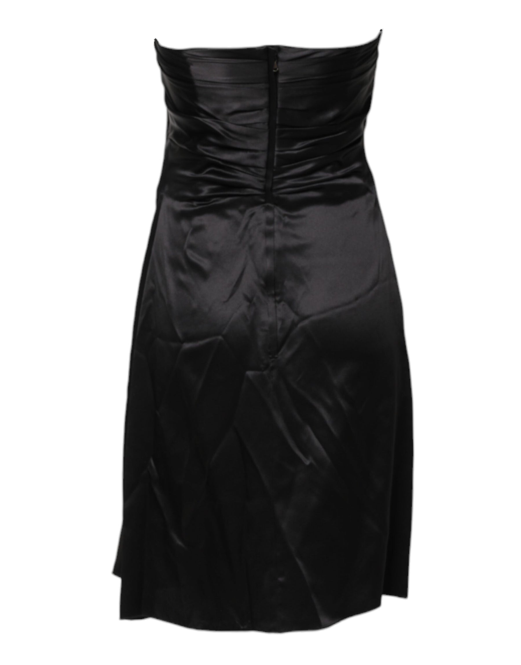 Dolce & Gabbana Black Strapless Sheath A-line Mini Dress | Regal Royce