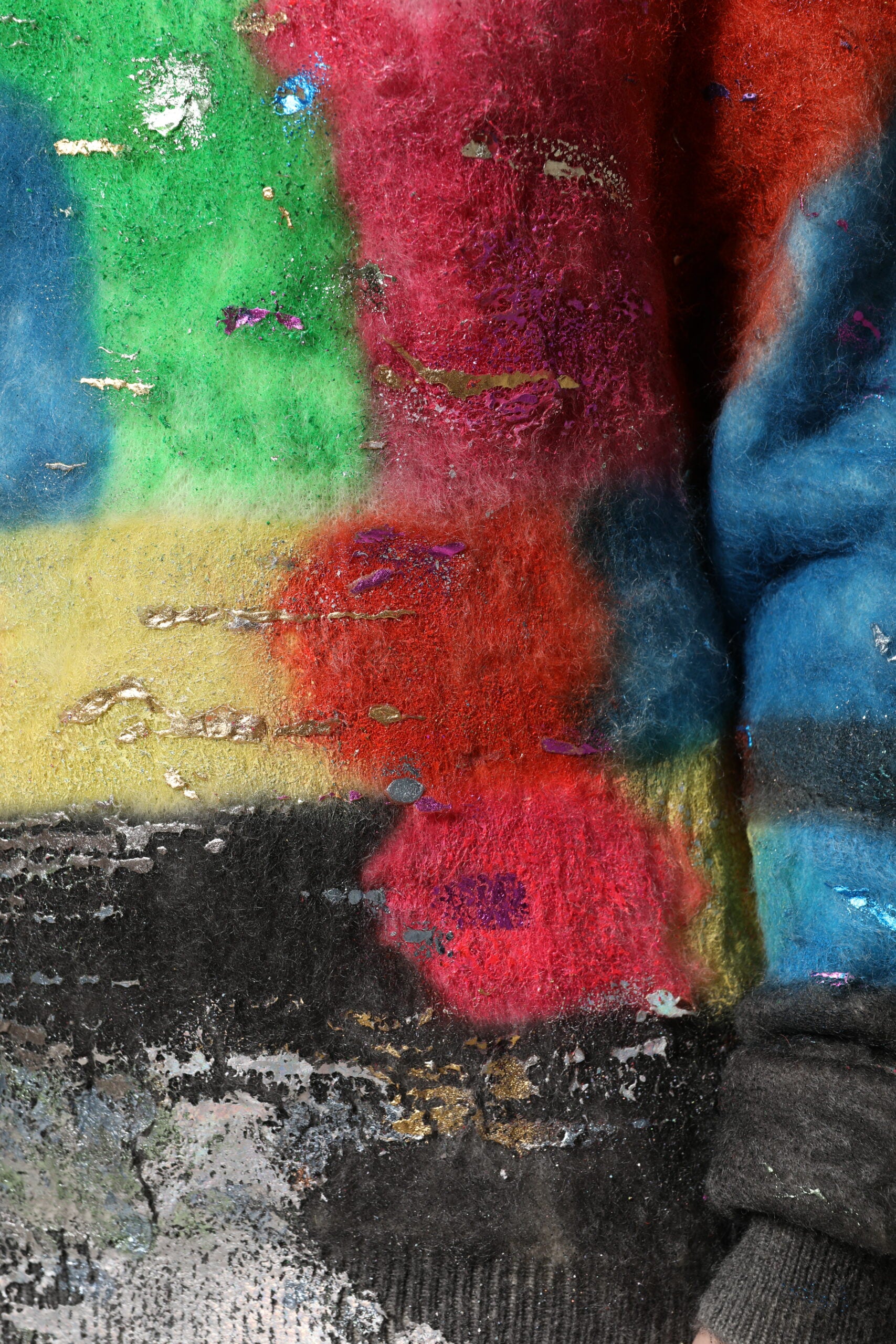 Dolce & Gabbana Multicolor Mohair Turtleneck Pullover Sweater | Regal Royce