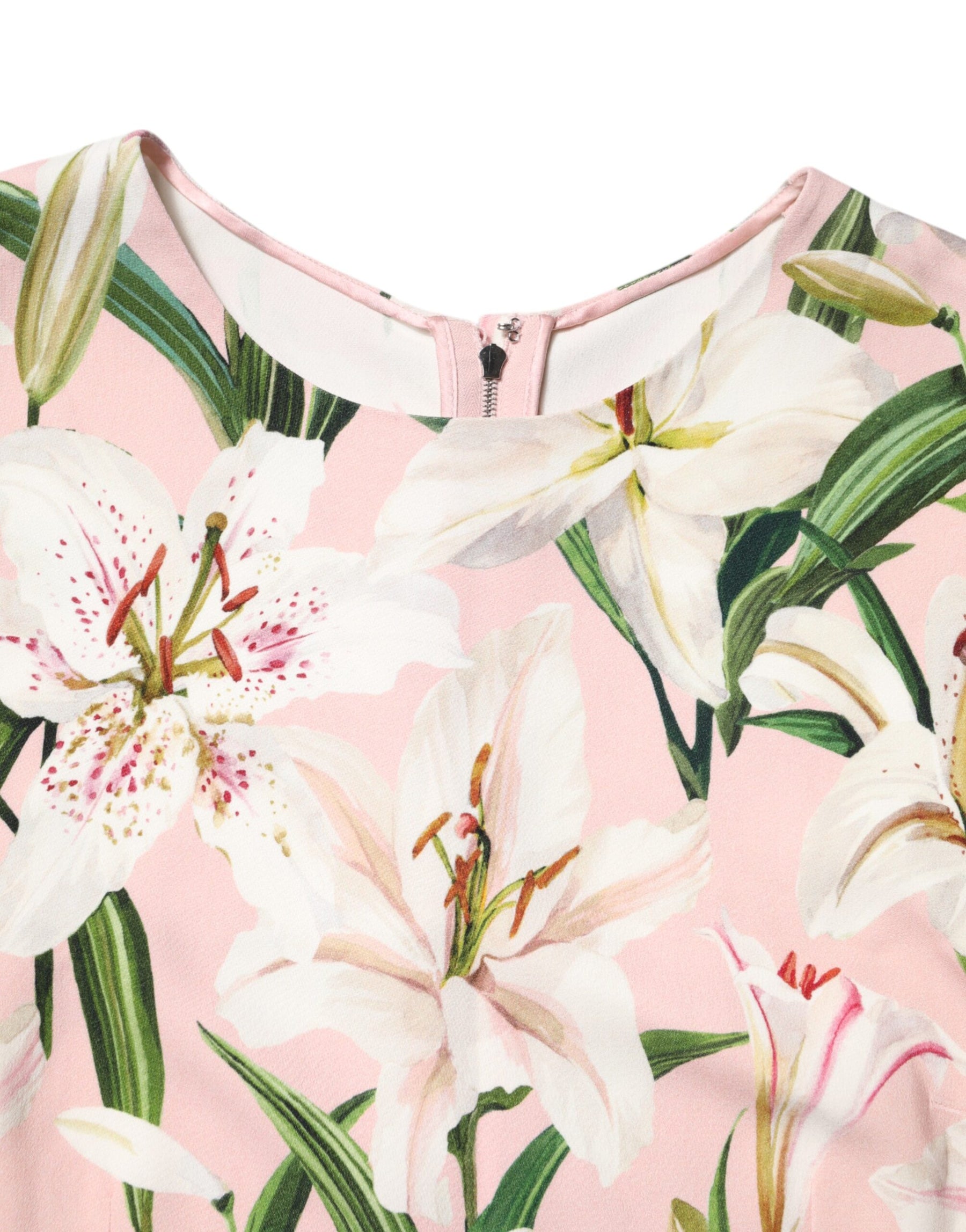 Dolce & Gabbana Multicolor Floral Print Round Neck Tank Top | Regal Royce