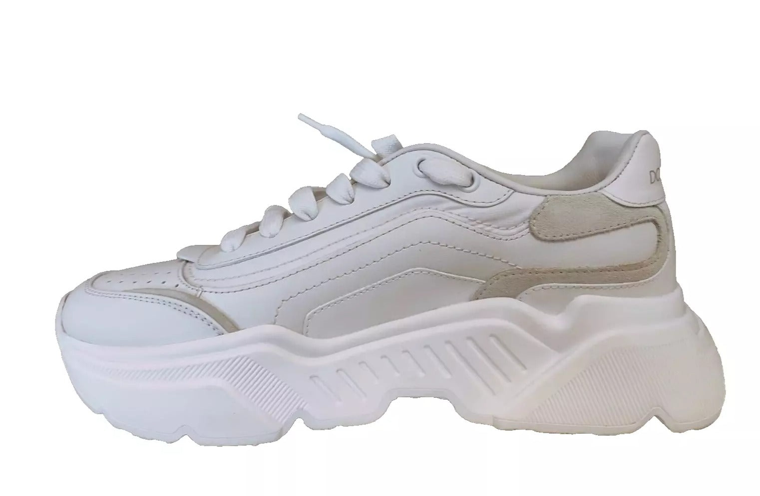 Dolce & Gabbana White Daymaster Low Top Mens Sneakers Shoes | Regal Royce